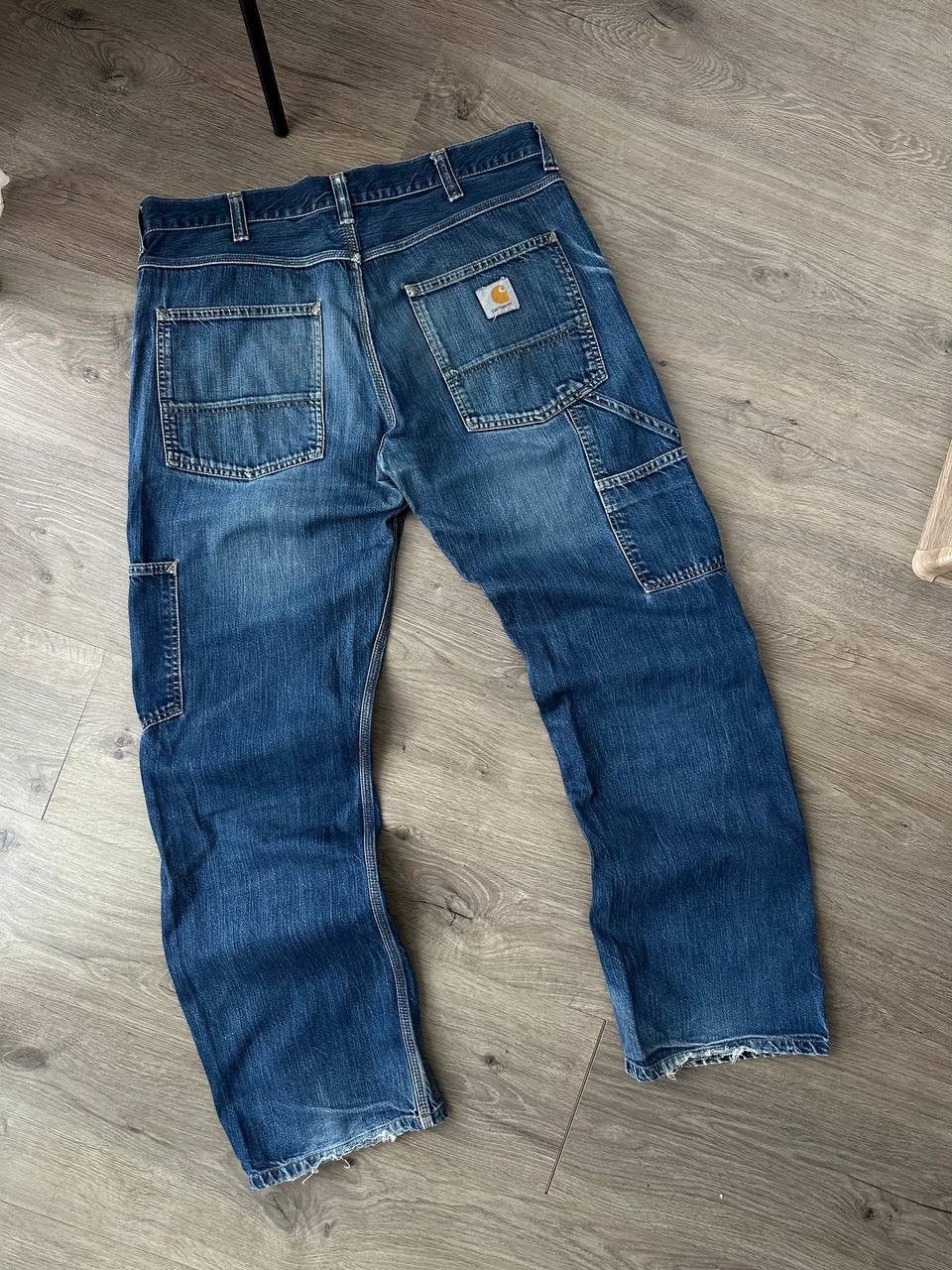 Carhartt × Carhartt Wip × Vintage Vintage Distressed Carhartt Trax Denim Pants Size US 34 / EU 50 - 5 Thumbnail