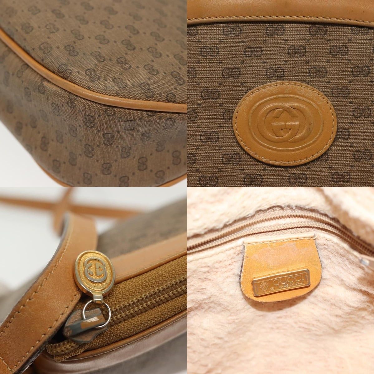 Gucci GUCCI Micro GG Supreme Shoulder Bag Pvc Beige Gold Size ONE SIZE - 11 Thumbnail