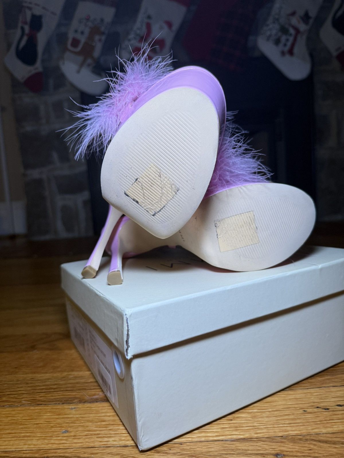 Other Simmi London IVETTE Fluffy Platform Heels – Pink Size US 9 / IT 39 - 7 Thumbnail
