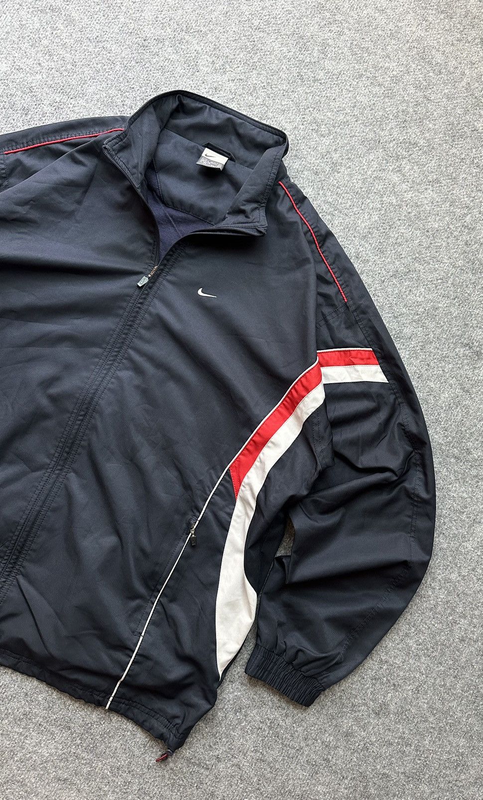 Nike Vintage zip track jacket Nike swoosh logo Size US XL / EU 56 / 4 - 2 Thumbnail