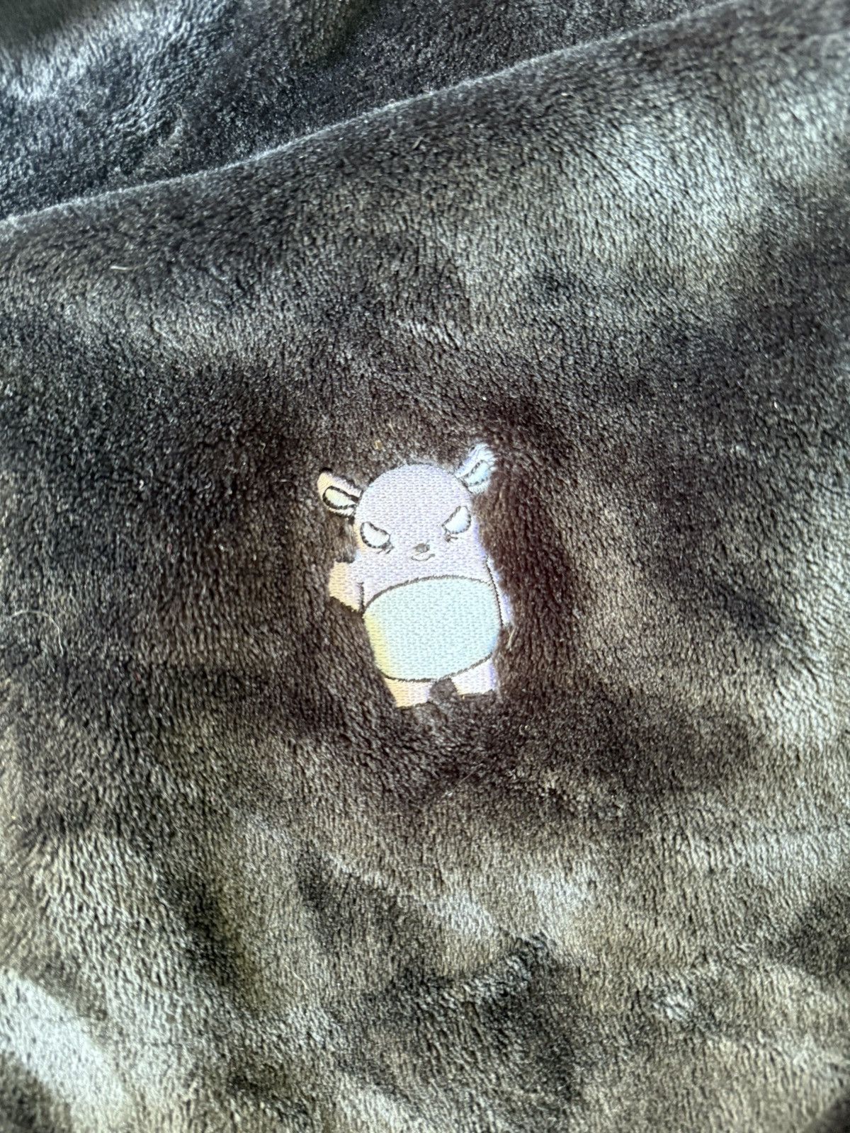 Japanese Brand × Vintage Sanrio Kuromi fleece hoodie (rare). Size US L / EU 52-54 / 3 - 6 Thumbnail