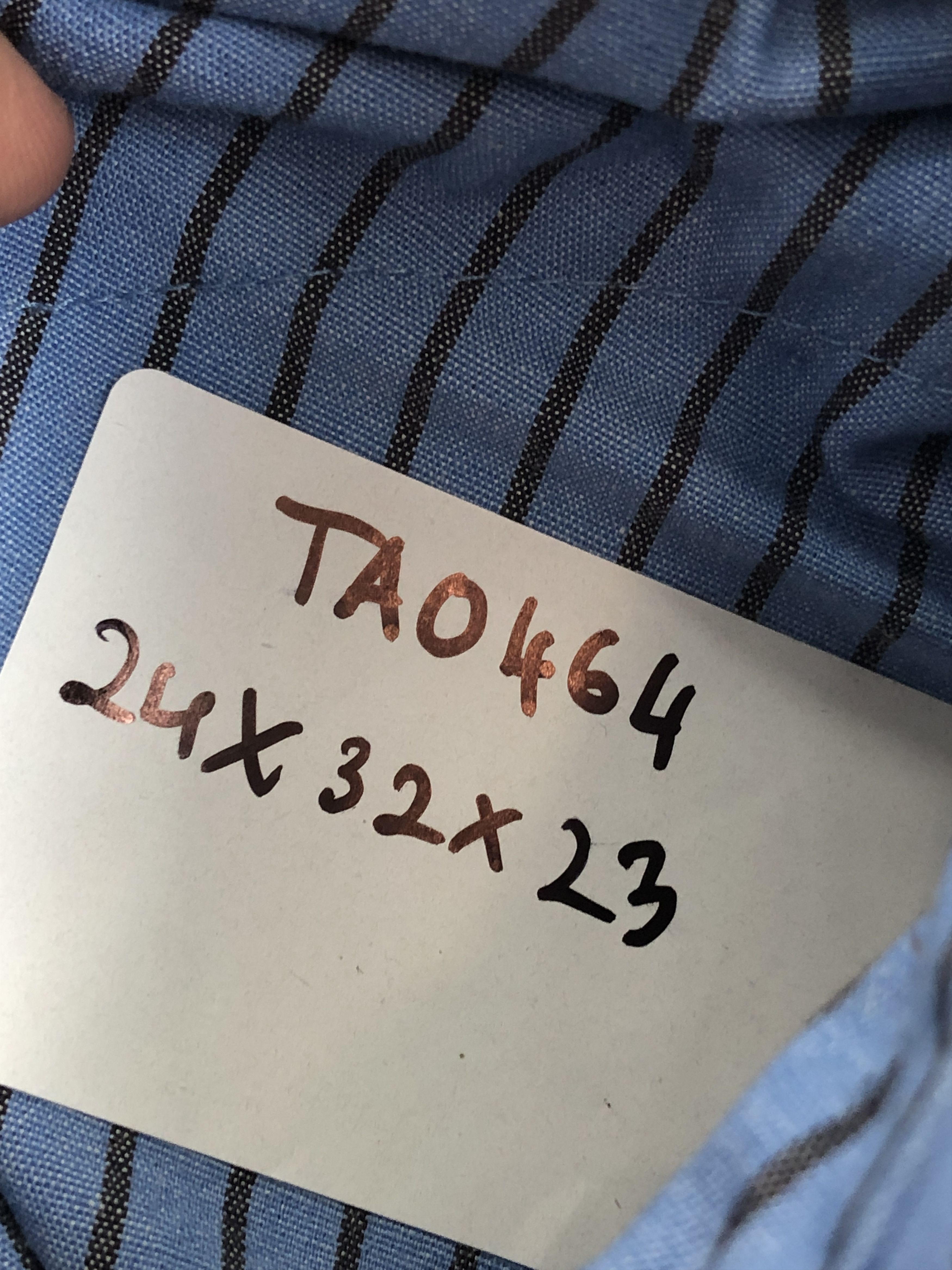 Vintage Vintage 80s Hickory Stripes Blue Denim Shirt TA0464 Size US XL / EU 56 / 4 - 9 Thumbnail