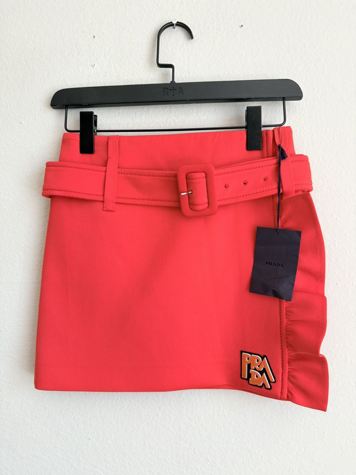 Prada Prada girdle skirt in Orange Size 28" / US 6 / IT 42 - 1 Thumbnail