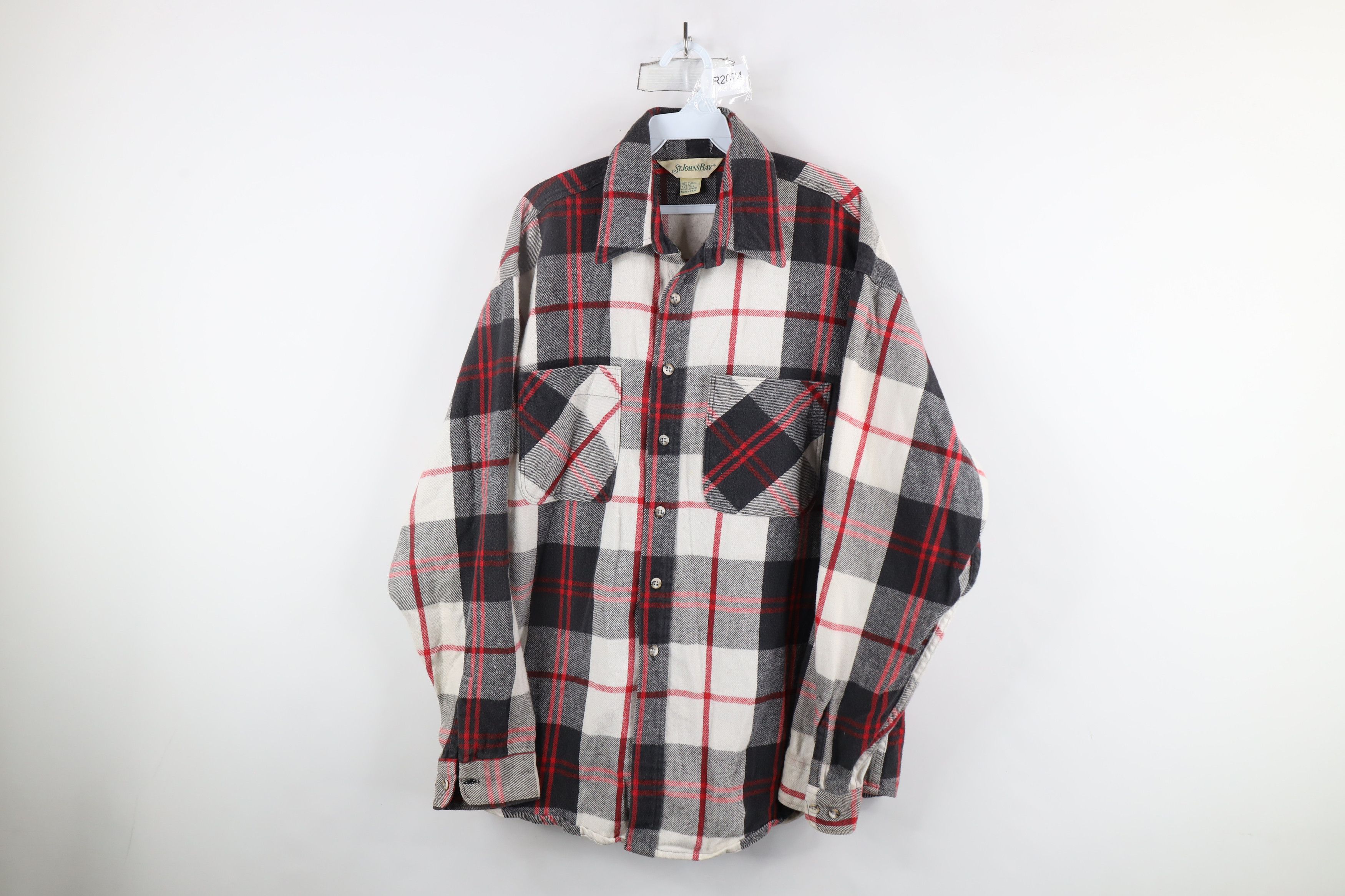 Vintage Vintage 90s Streetwear Heavyweight Flannel Button Shirt USA Size US XL / EU 56 / 4 - 1 Thumbnail