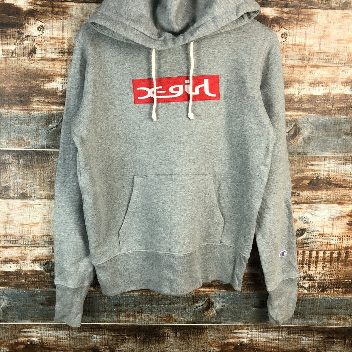 Champion Champion X XGirl vintage Grey Hoodie #A1913 Size US M / EU 48-50 / 2 - 3 Thumbnail