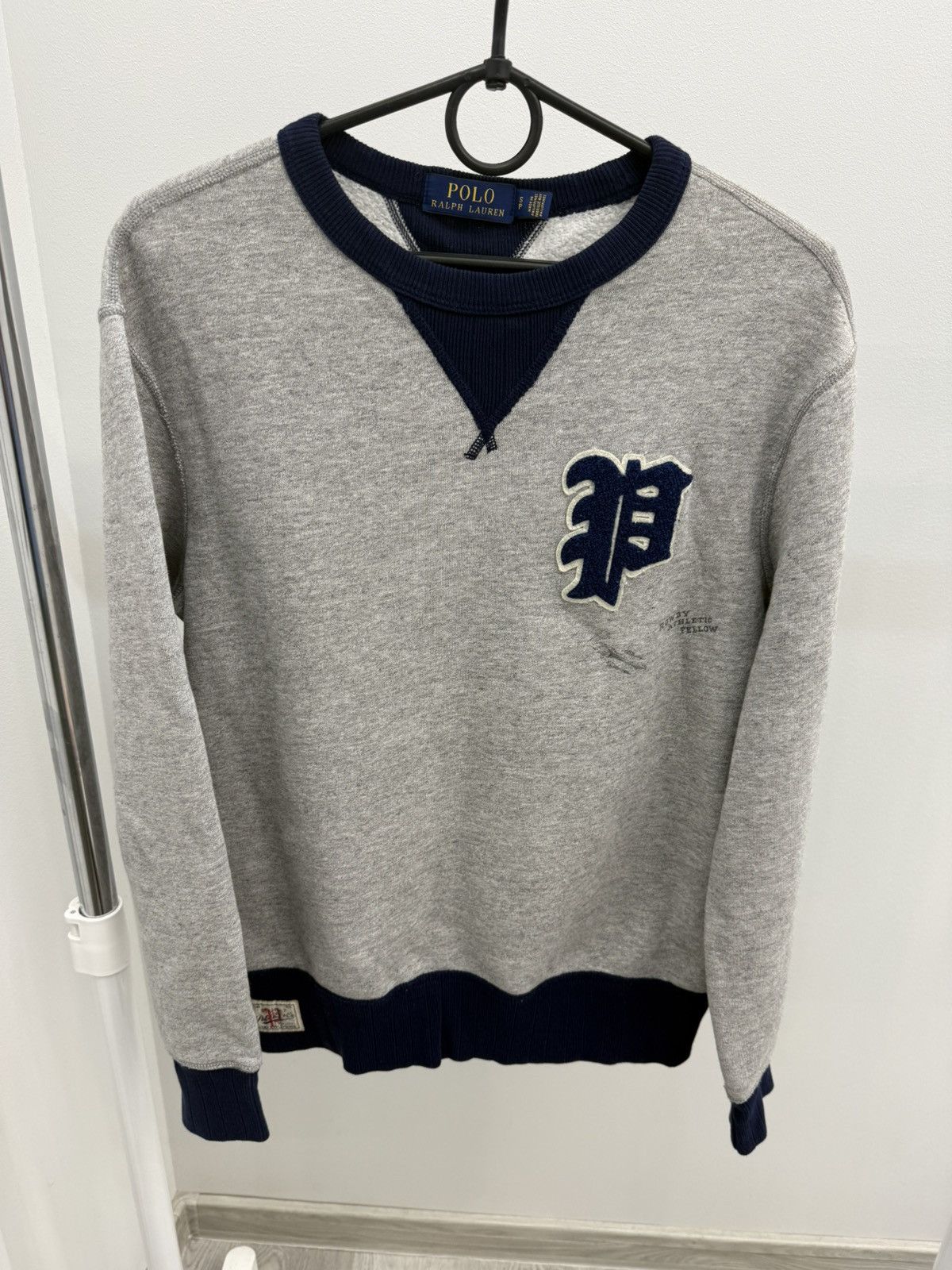Polo Ralph Lauren Polo Ralph Lauren P Logo Emblem Cotton Sweatshirt Size US S / EU 44-46 / 1 - 1 Thumbnail