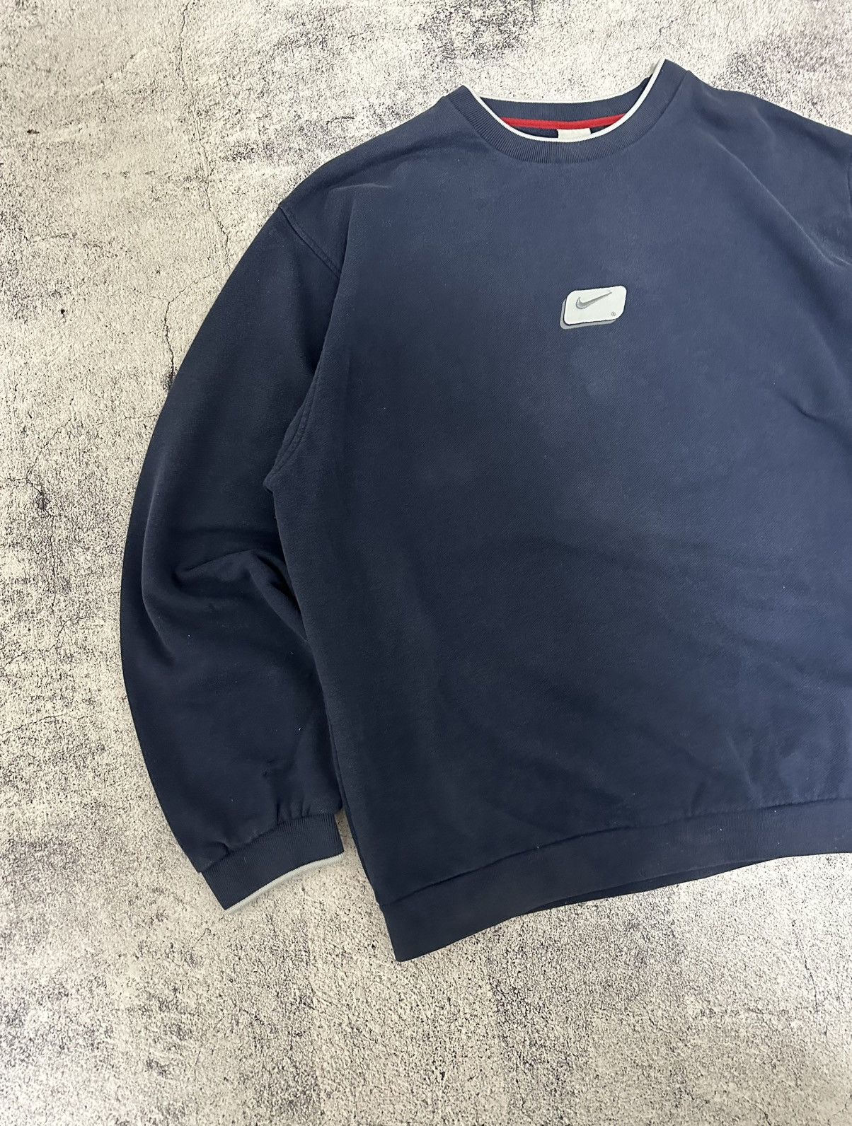 Nike Vintage Nike Blue Sweatshirt Box Logo Centre Embroidered Size US XL / EU 56 / 4 - 5 Thumbnail