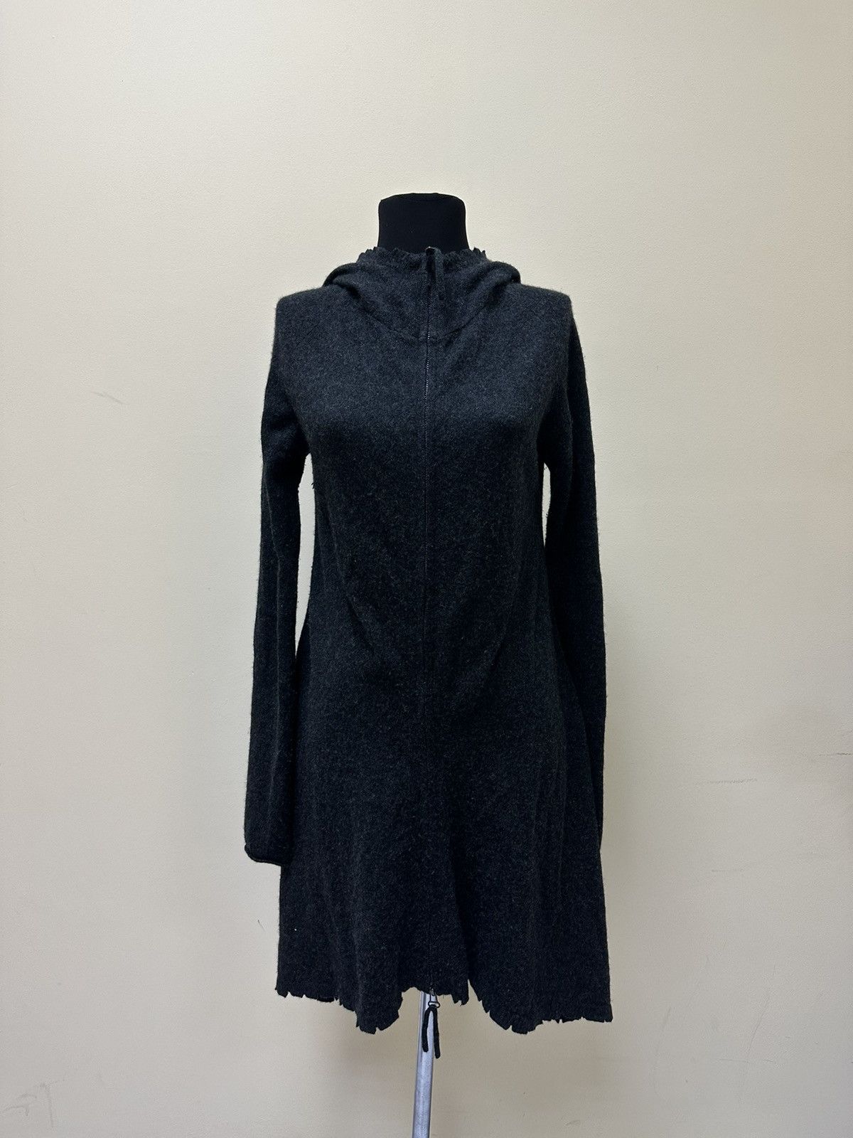 Japanese Brand × Rundholz Rundholz DIP Black Label Avant Garde Zip Hooded Wool Jacket Size S / US 4 / IT 40 - 1 Thumbnail