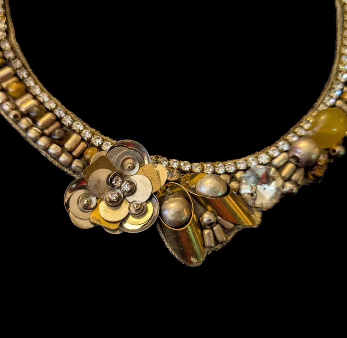 Other Khan Retired Antique Gold Tone Natural Stone And Beaded Size ONE SIZE - 3 Thumbnail