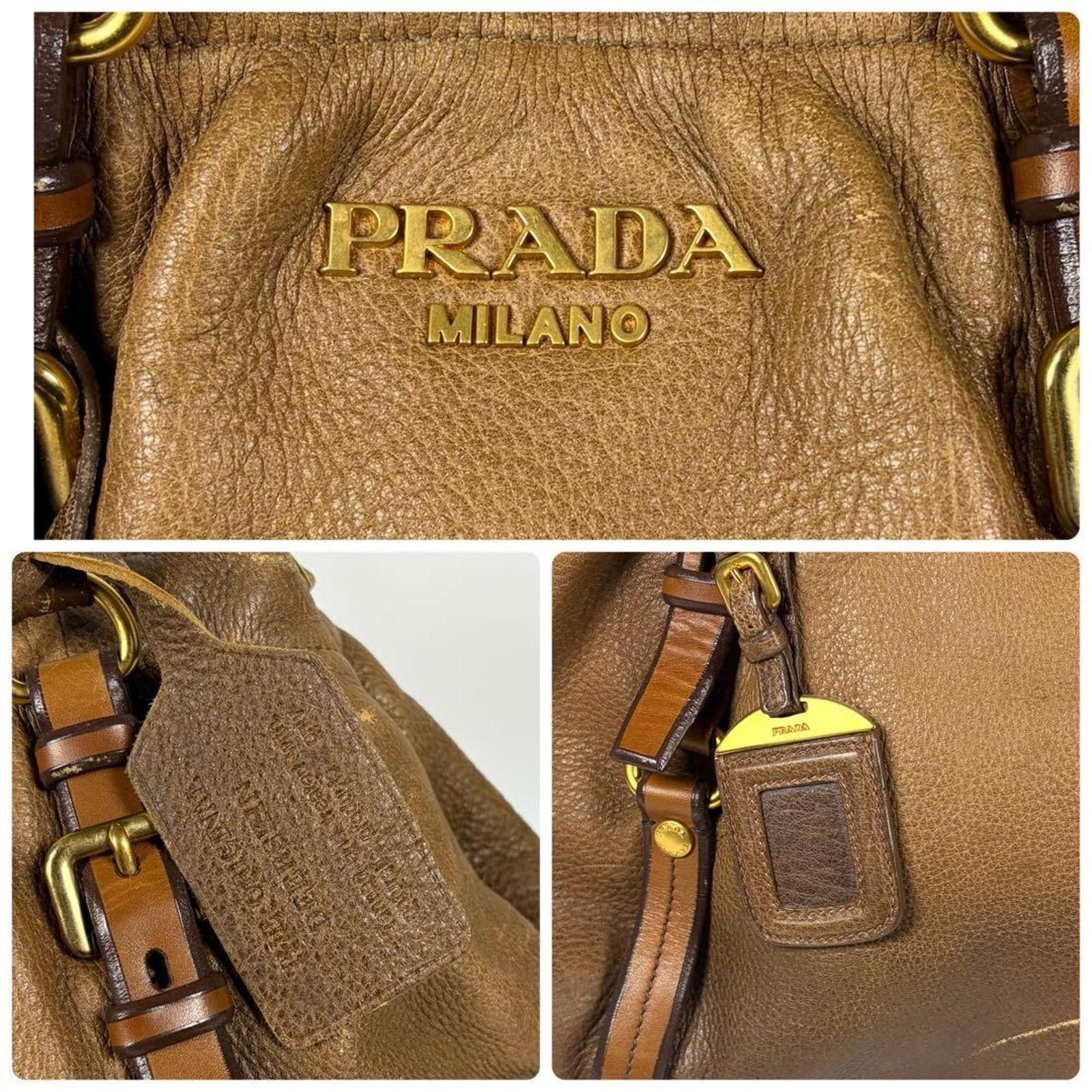 Prada Prada - Brown Nappa Leather Bag Size ONE SIZE - 7 Thumbnail