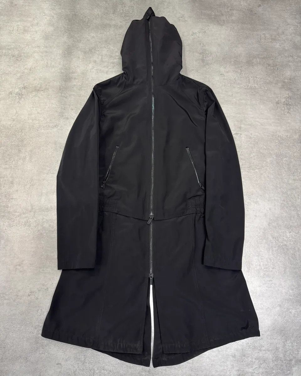 Emporio Armani FW2012 Emporio Armani Full Zip Black Nylon Long Jacket Size US S / EU 44-46 / 1 - 1 Thumbnail