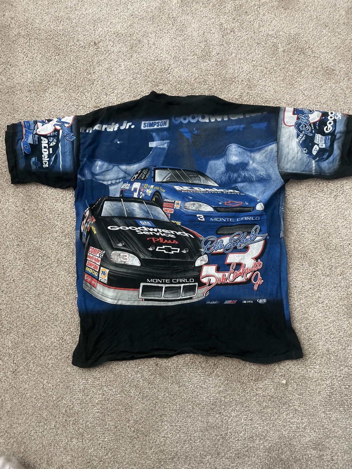 NASCAR Dale Earnhardt full print nascar tee Size US XL / EU 56 / 4 - 2 Thumbnail