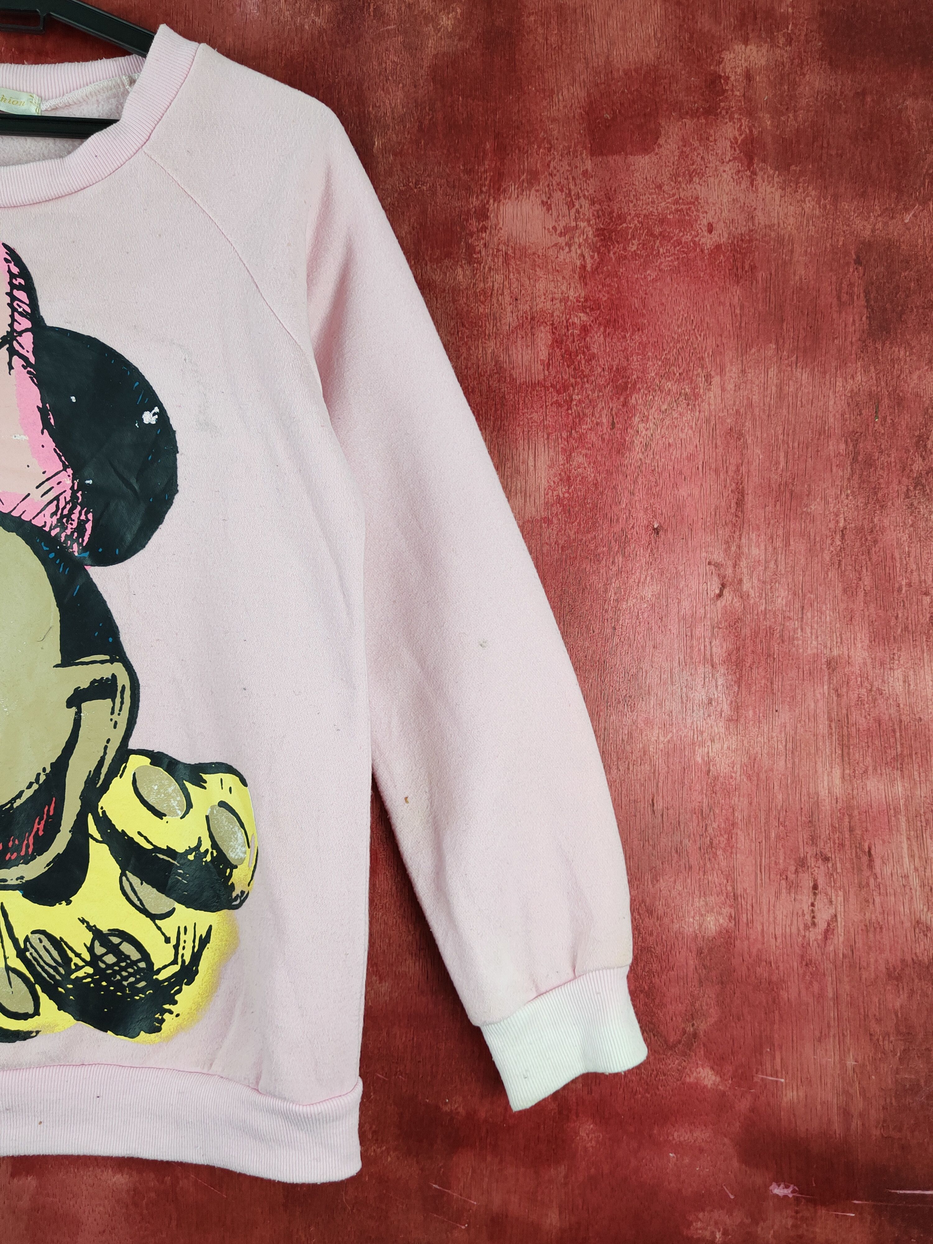 Japanese Brand × Vintage Wenhui Fashion Pink bootleg Minnie Mouse Sweatshirts #S2120 Size M / US 6-8 / IT 42-44 - 6 Thumbnail