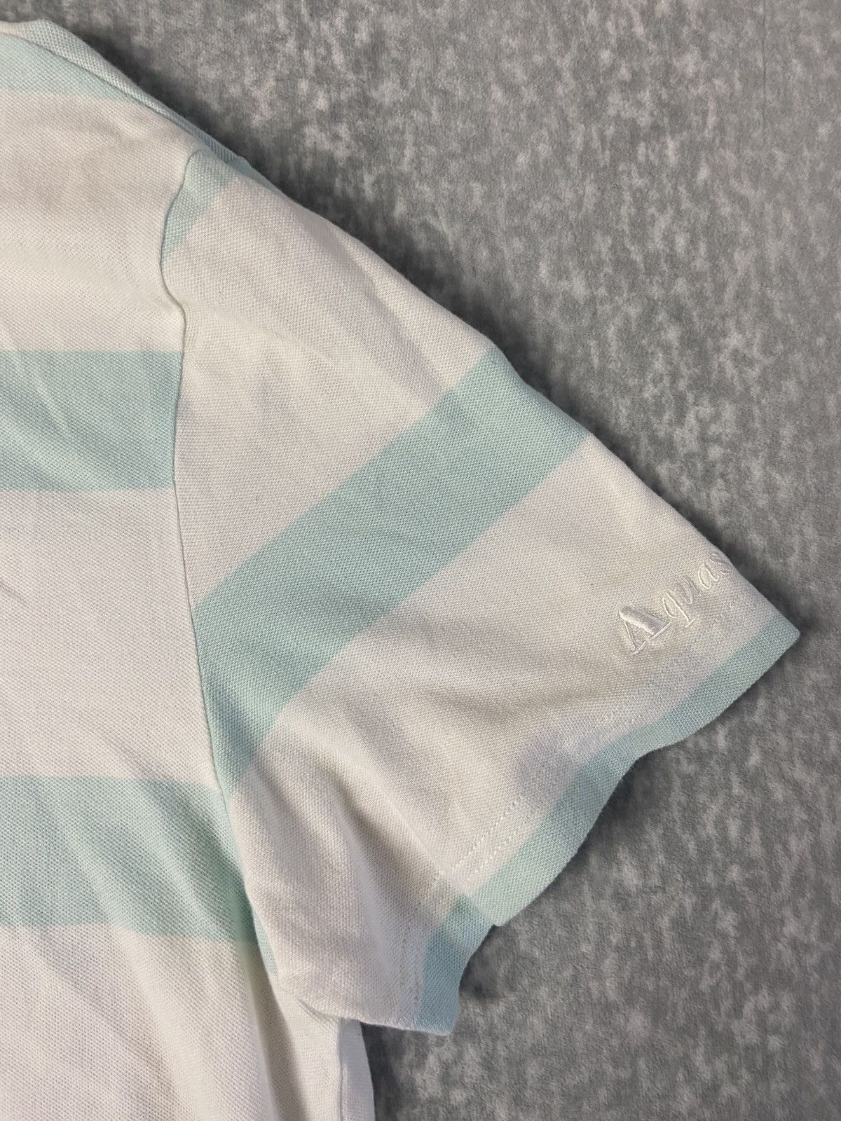 Aquascutum Aquascutum Striped Polo Shirt with Club check collar Size US L / EU 52-54 / 3 - 2 Thumbnail