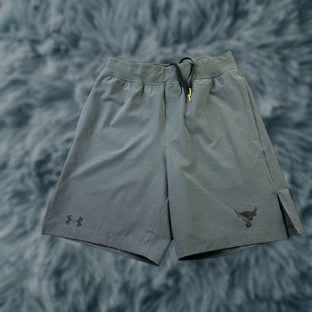 Under Armour Under Armour Shorts Mens Small Gray Project Rock Gym Training Heatgear Size US 27 - 1 Thumbnail