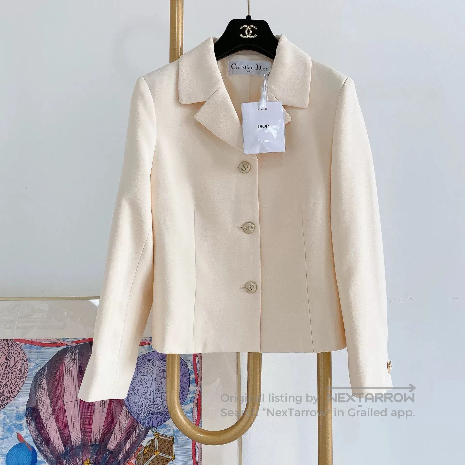 Dior White Blazer F38 New With Tags.