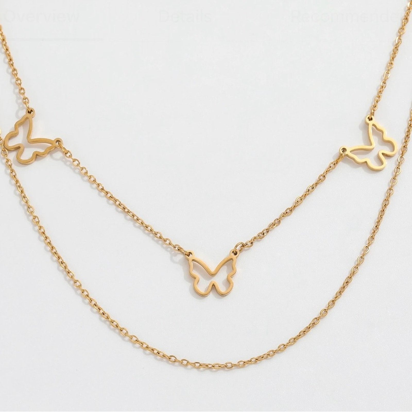 Other Multi-strand Butterfly Necklace - Gold! Size ONE SIZE - 1 Thumbnail