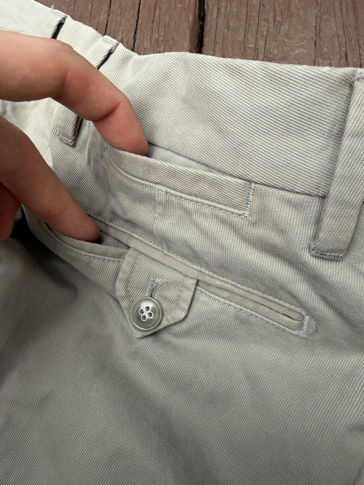 Dolce & Gabbana Vintage Dolce & Gabbana Khaki Tan Slack Pants Button 30 Size US 30 / EU 46 - 6 Thumbnail