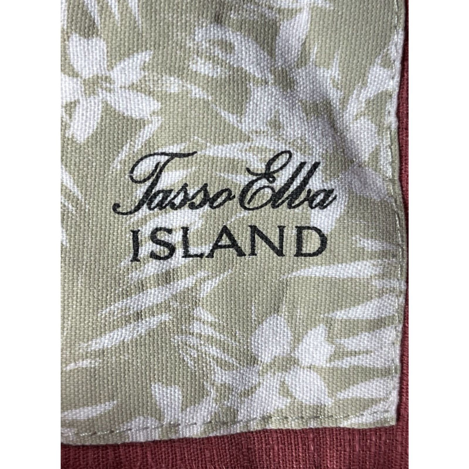 Tasso Elba Tasso Elba Shirt Men L Light Red Linen Silk Short Sleeve Button-Up Collared Regular Pockets 90s Dad Outdoor Theme Vintage No Size US L / EU 52-54 / 3 - 6 Thumbnail