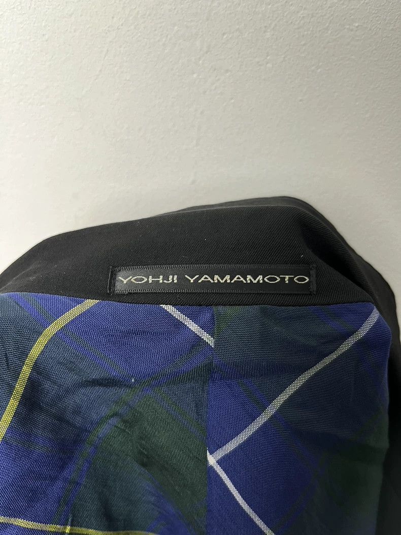 Yohji Yamamoto yohji yamamoto size 4 Patchwork fur-trimmed wool blazer 25 Size 36R - 6 Thumbnail