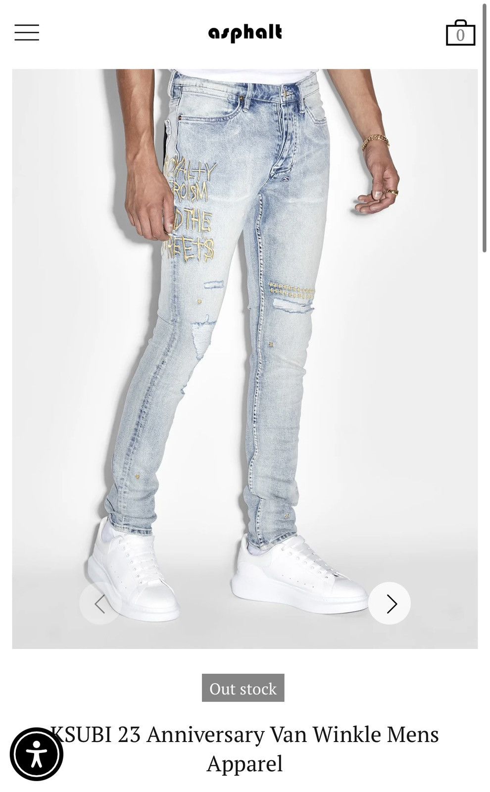 Ksubi Ksubi 23 Anniversary Van Winkle Jeans Size US 31 - 1 Thumbnail