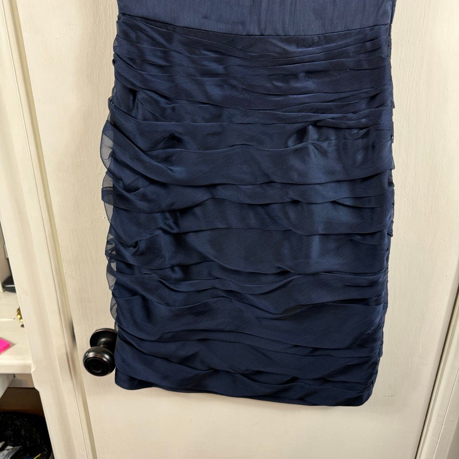 Monique Lhuillier Monique Lhuillier Dress Strapless Ruched Bridesmaids Cockta Size XS / US 0-2 / IT 36-38 - 5 Thumbnail