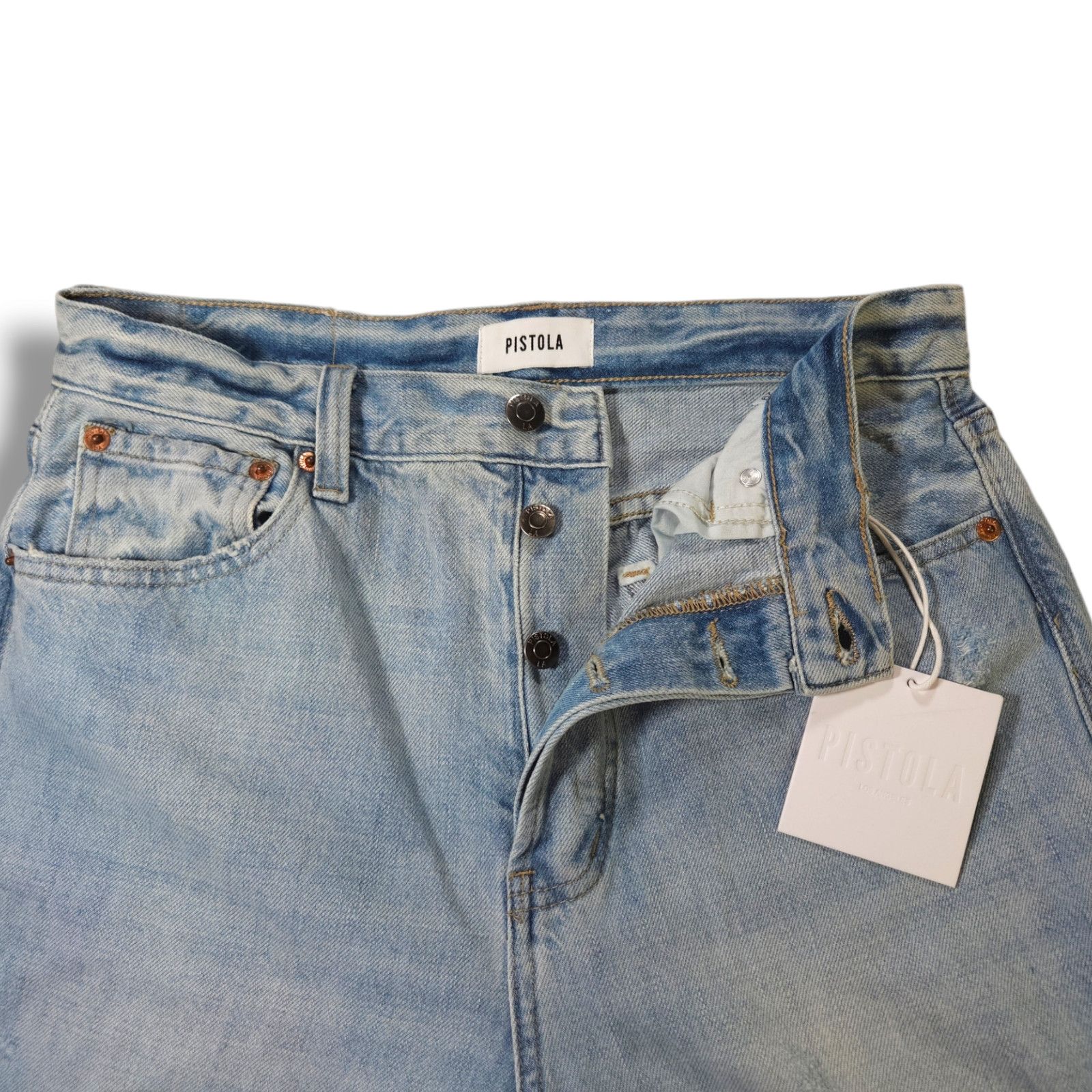 Pistola NWT Pistola Cassie High Waist Straight Leg Jeans Sz. 29x31 Size 29" - 6 Thumbnail