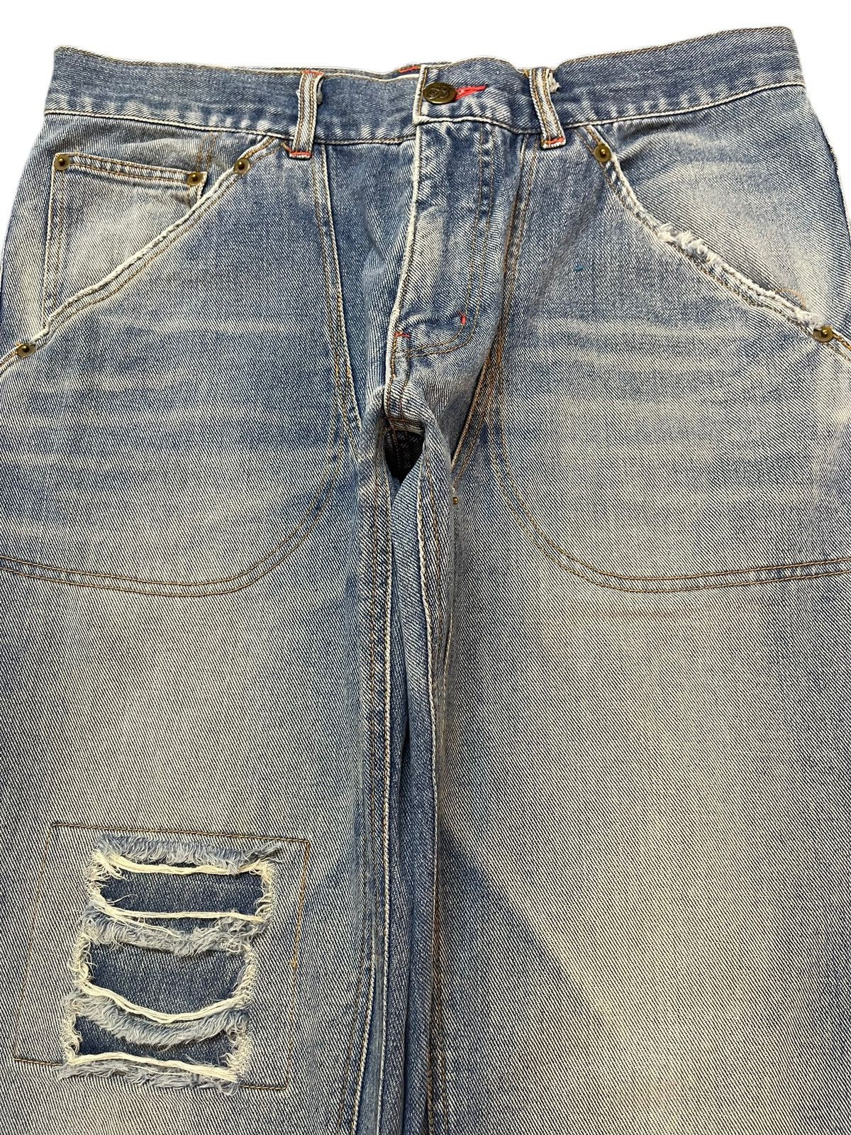 Fubu Vintage Japanese Brand Double Knee Style Faded Style Jeans Size US 32 / EU 48 - 3 Thumbnail