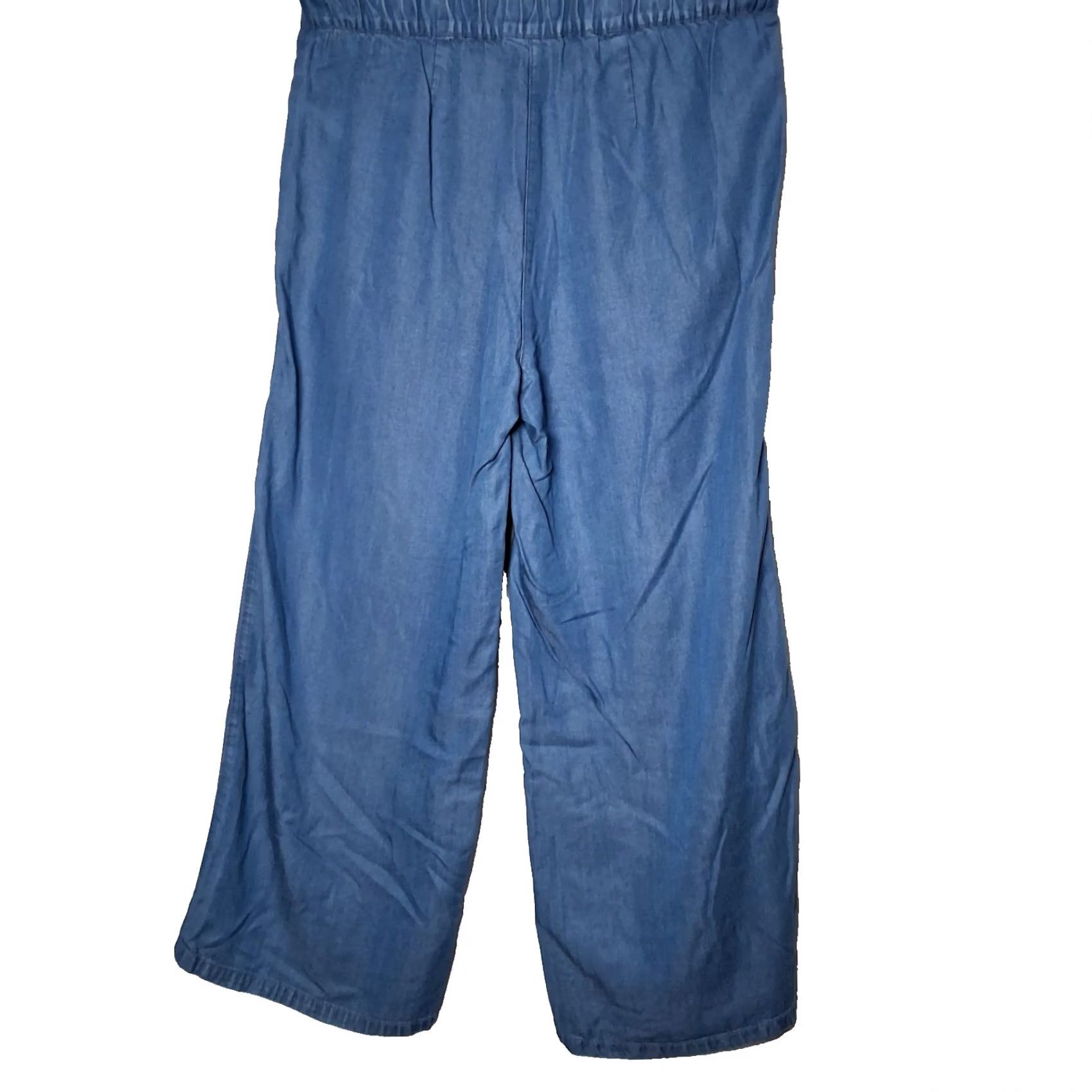 J. Jill J. Jill Denim Jeans XS Lightweight Chambray Blue Tencel Lyocell Read Wide-Leg Spring Summer Womens Size 26" / US 2 / IT 38 - 2 Thumbnail