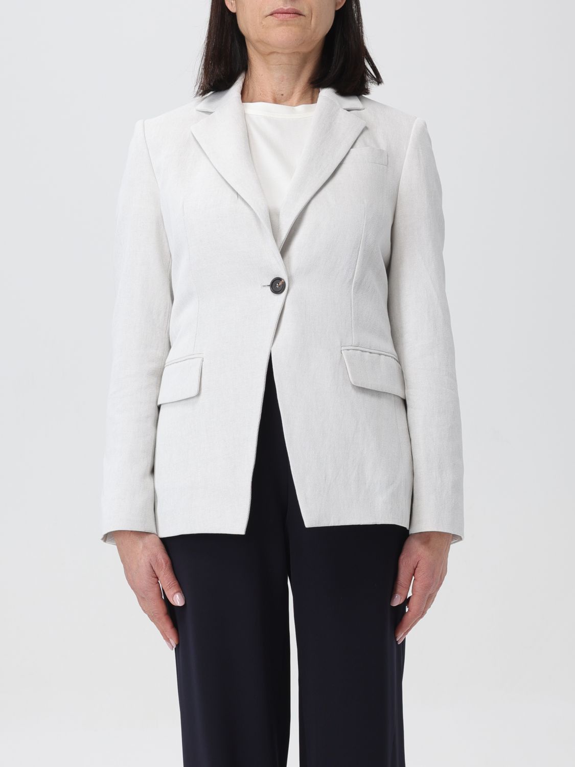 Image of Brunello Cucinelli Blazer Woman Ice, Women's (Size XS)