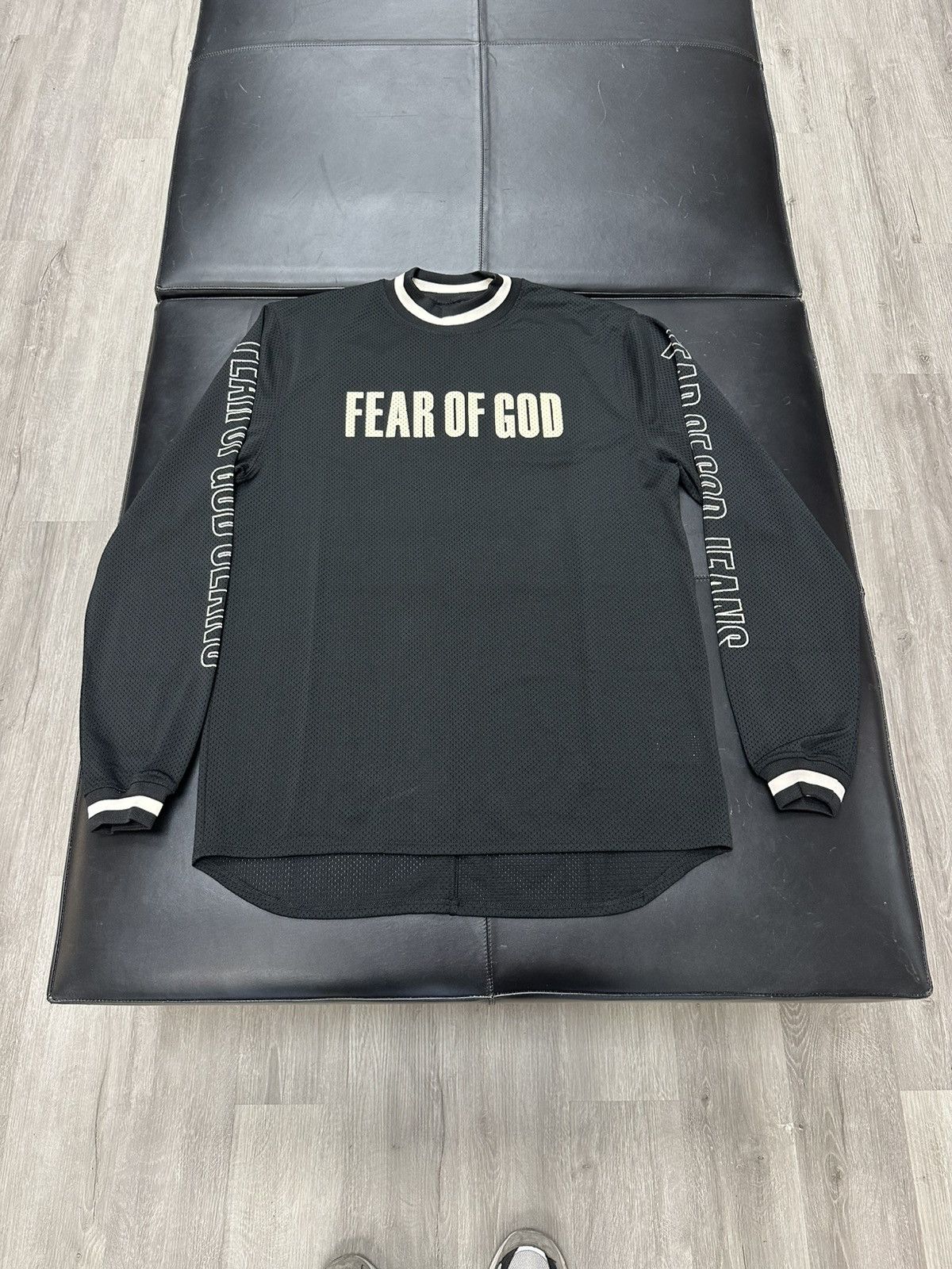 fear of god mesh モトクロス tシャツ Sサイズ FOG × Fear of God Fear Of God Mesh Motocross Jersey | Grailed