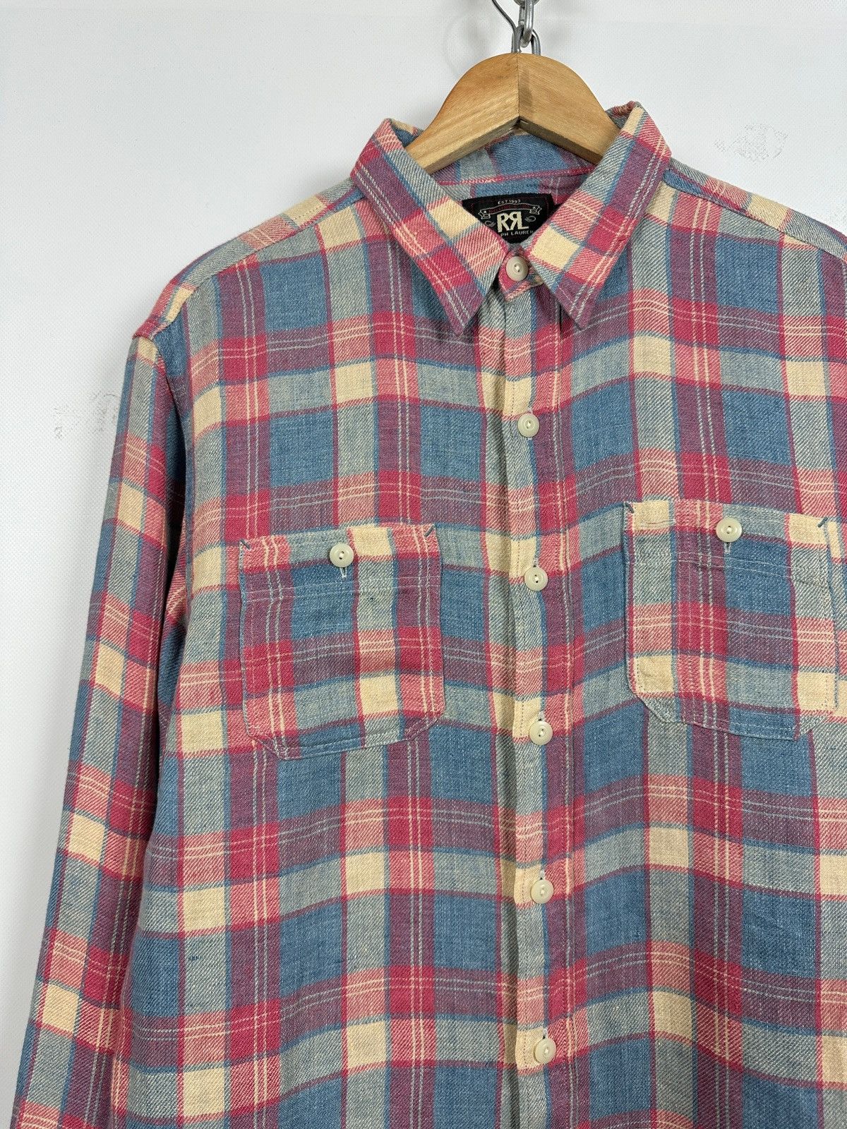 Polo Ralph Lauren RRL Ralph Lauren Double RL Flannel Long Sleeve Button Shirt Size US M / EU 48-50 / 2 - 5 Thumbnail