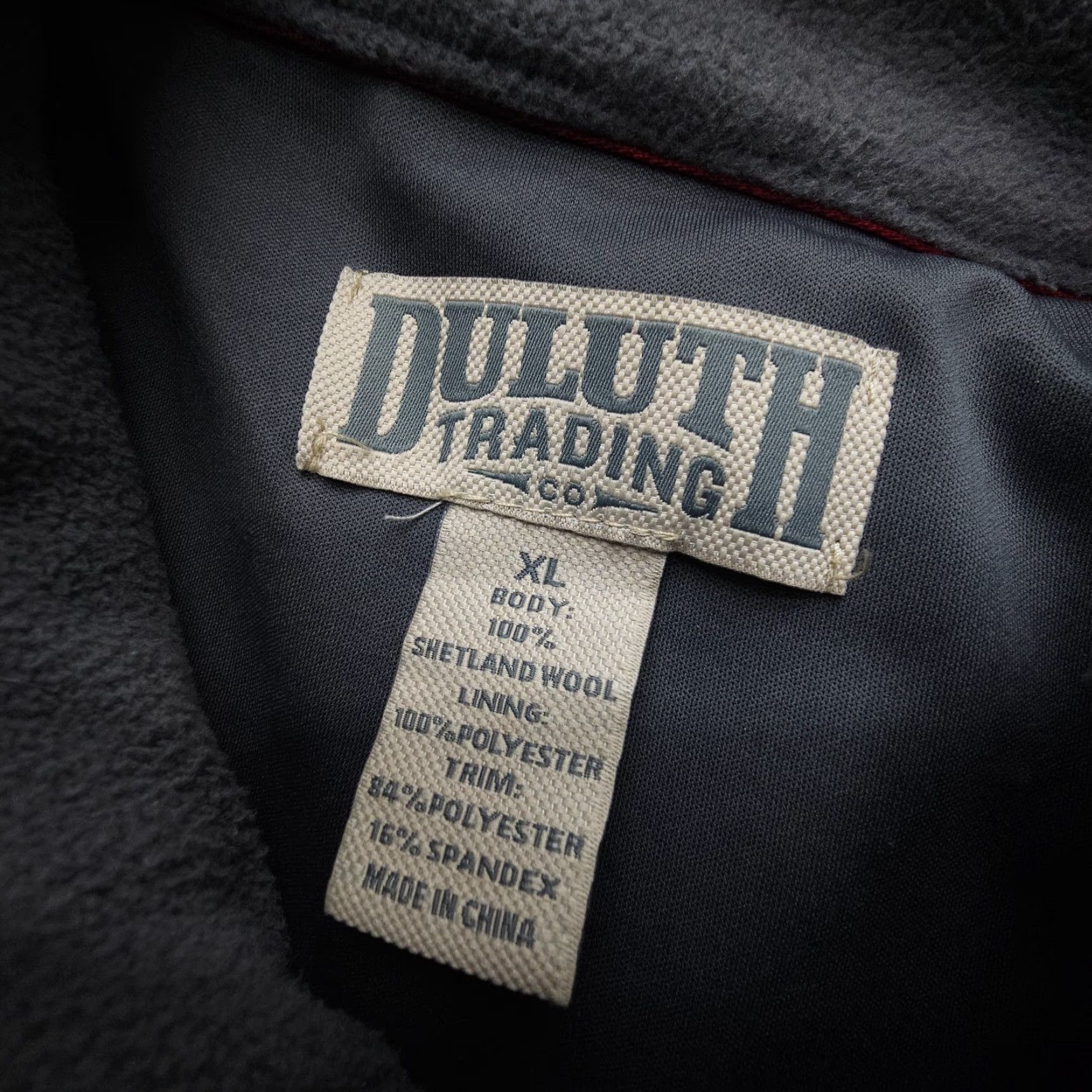 Vintage Duluth Windproof Wool Zip Sweater Mens XL Gray Fisherman Knit Shirt Jacket Bomber Style Regular Layered Knit Windproof Lined USA Outdoor Vintage No Size US XL / EU 56 / 4 - 3 Thumbnail