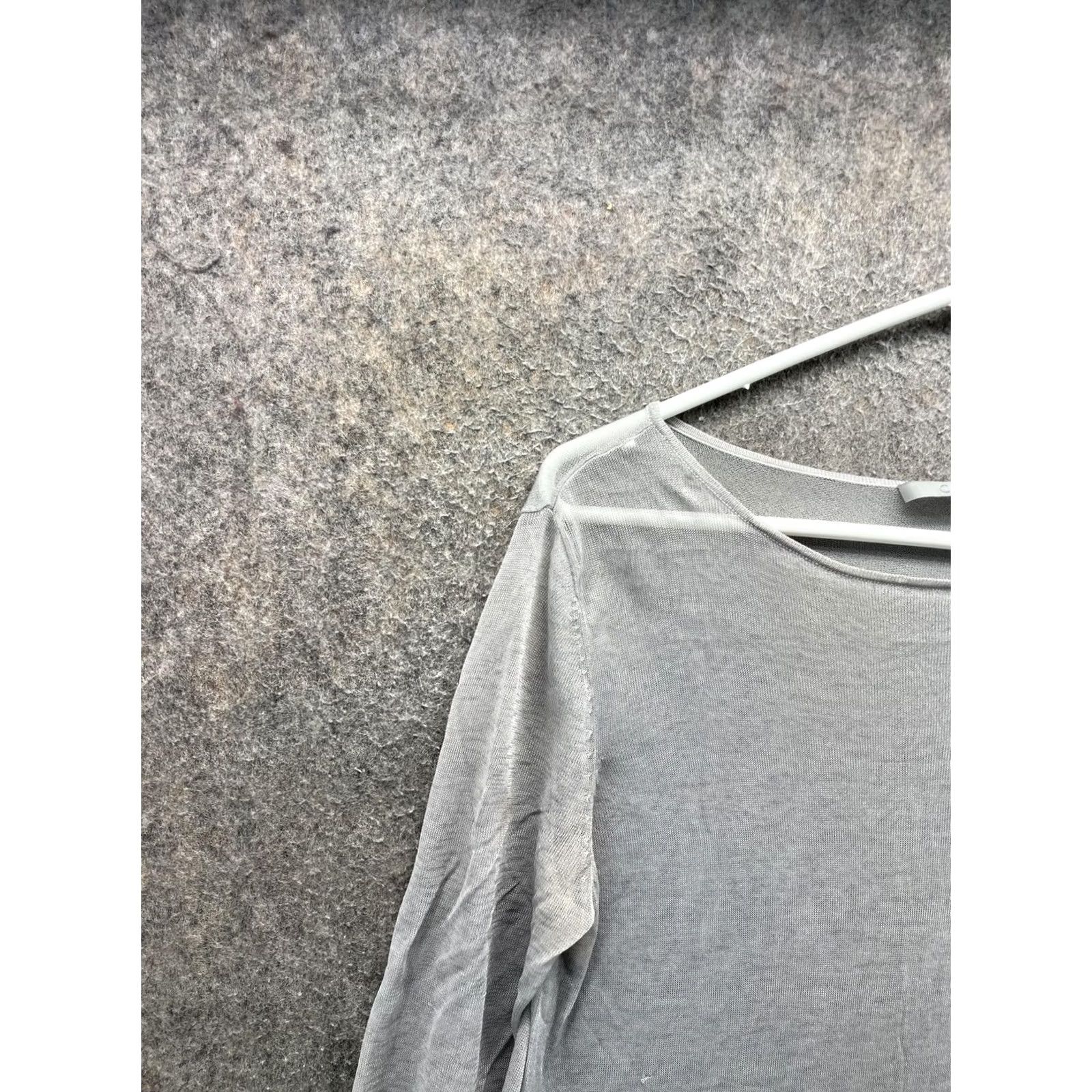 Cos COS Shirt Dress Womens Small Gray Boat Neck 3/4 Sleeve Tunic Lightweight Jersey Top Size S / US 4 / IT 40 - 7 Thumbnail