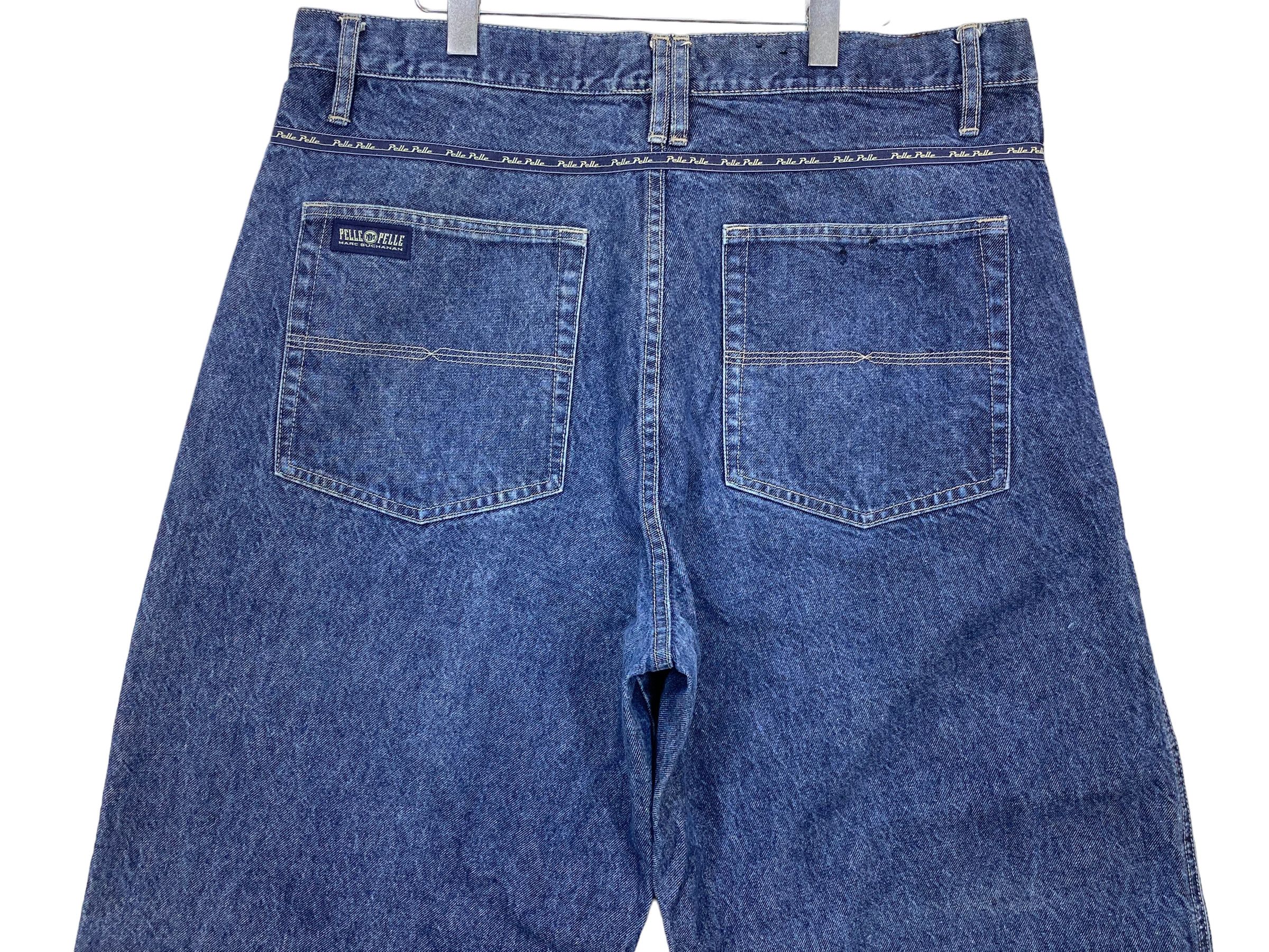 Japanese Brand × Pelle Pelle Pelle Pelle Baggy Jeans Hip Hop Skateboard Jeans Size US 40 / EU 56 - 5 Thumbnail
