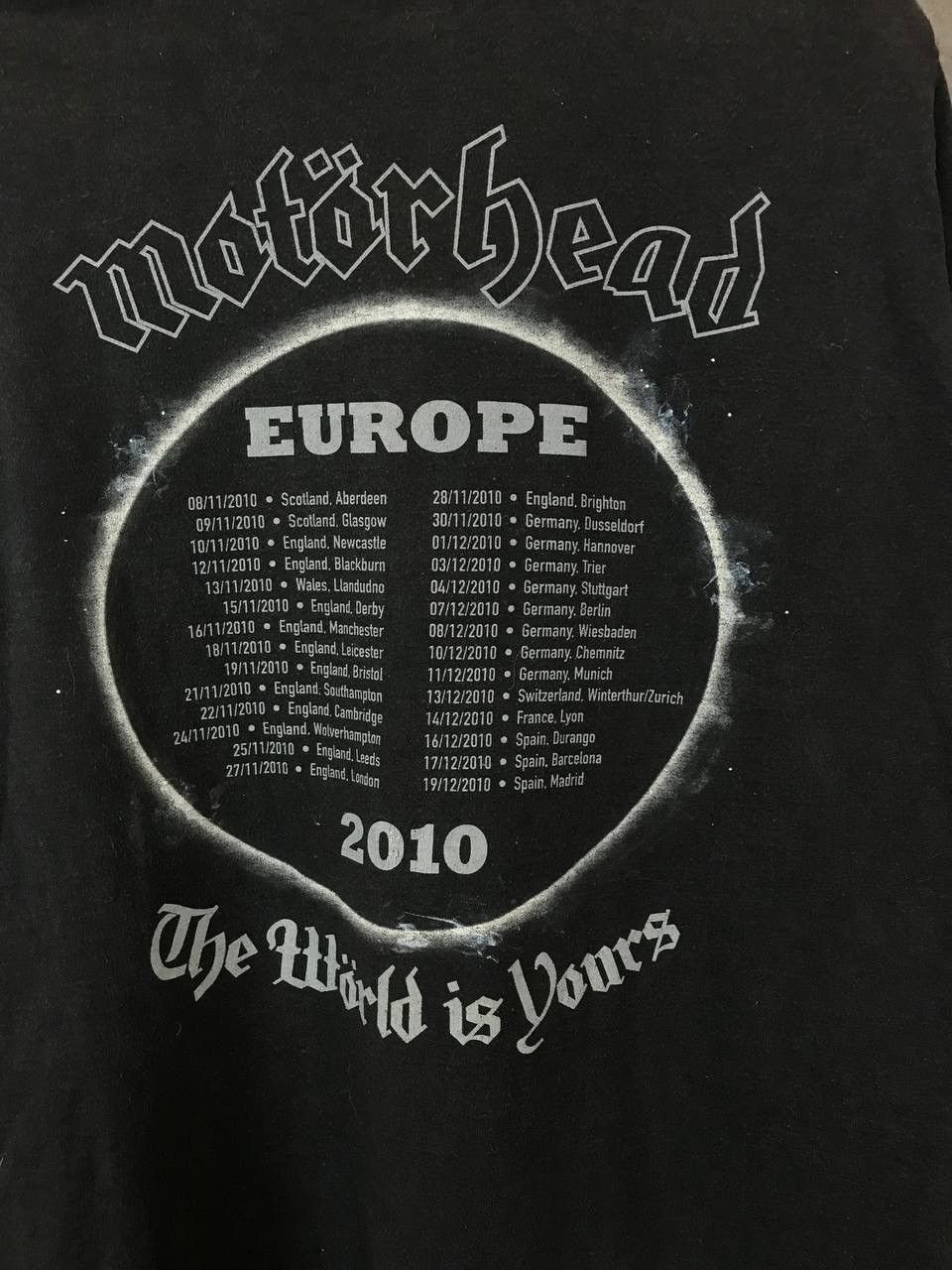 Band Tees Motörhead vintage 2010 rock band tour tee Size US M / EU 48-50 / 2 - 6 Thumbnail