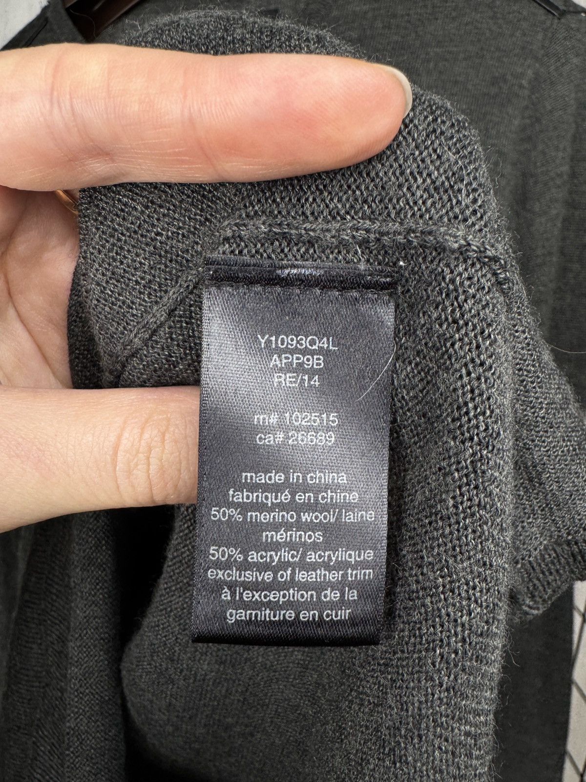 John Varvatos John Varvatos Luxe Line grey wool blend leather trim sweater Size US S / EU 44-46 / 1 - 11 Thumbnail