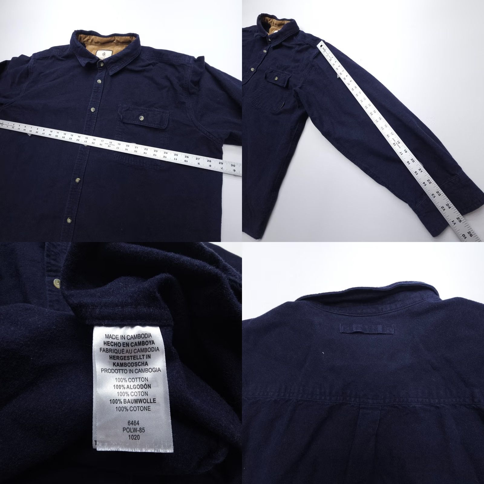 Vintage VINTAGE? No. Legendary Whitetails Flannel Shirt Mens 3XL Navy Cotton Outdoor Field Camp Bush Blue Solid All Seasons Pockets Button-Up Shirt Mens 3XL Size US XXL / EU 58 / 5 - 8 Thumbnail