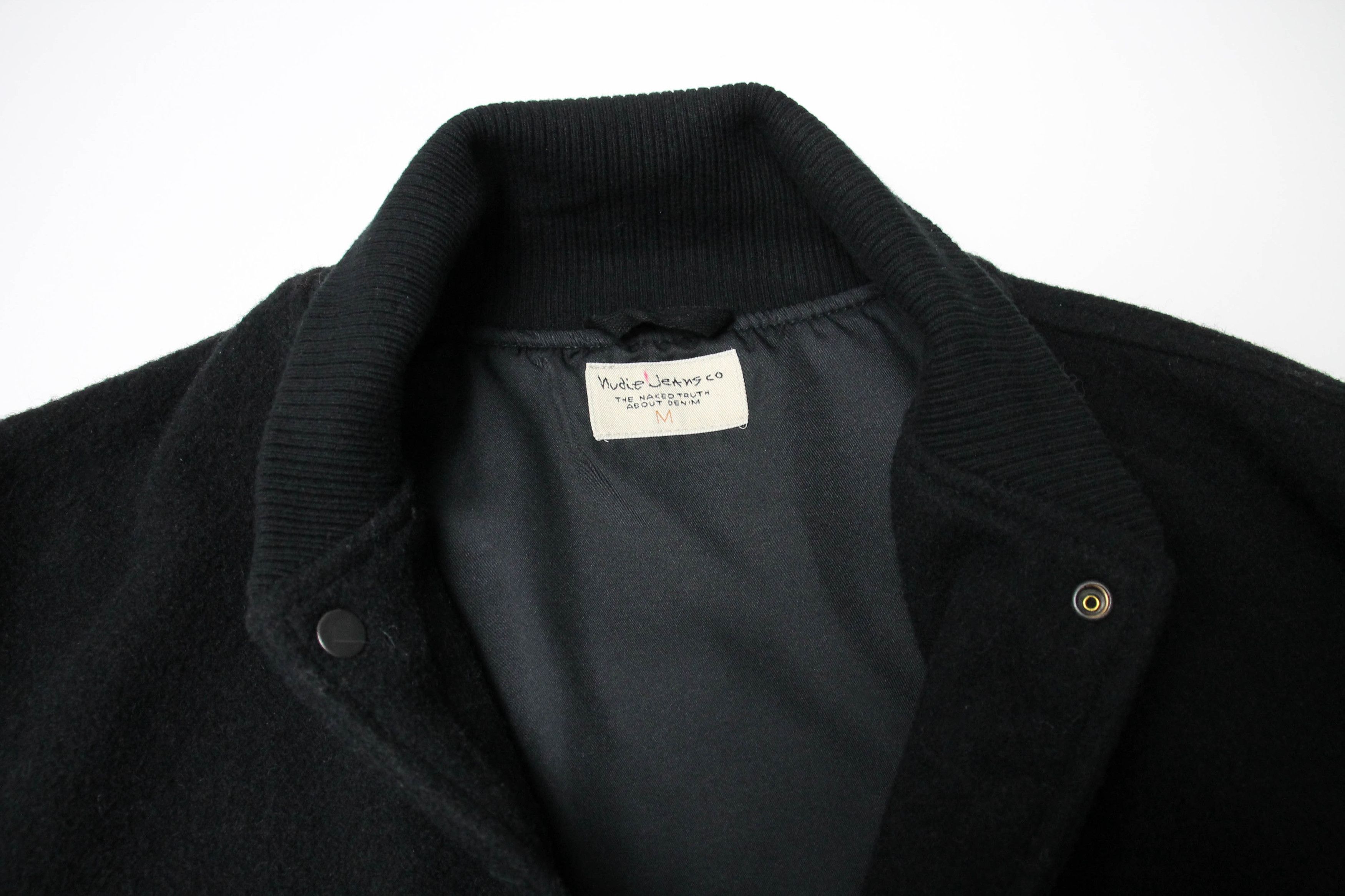 Nudie Jeans NUDIE Bengan Wool Fleece Jacket Men's MEDIUM Bomber Snap Size US M / EU 48-50 / 2 - 5 Thumbnail