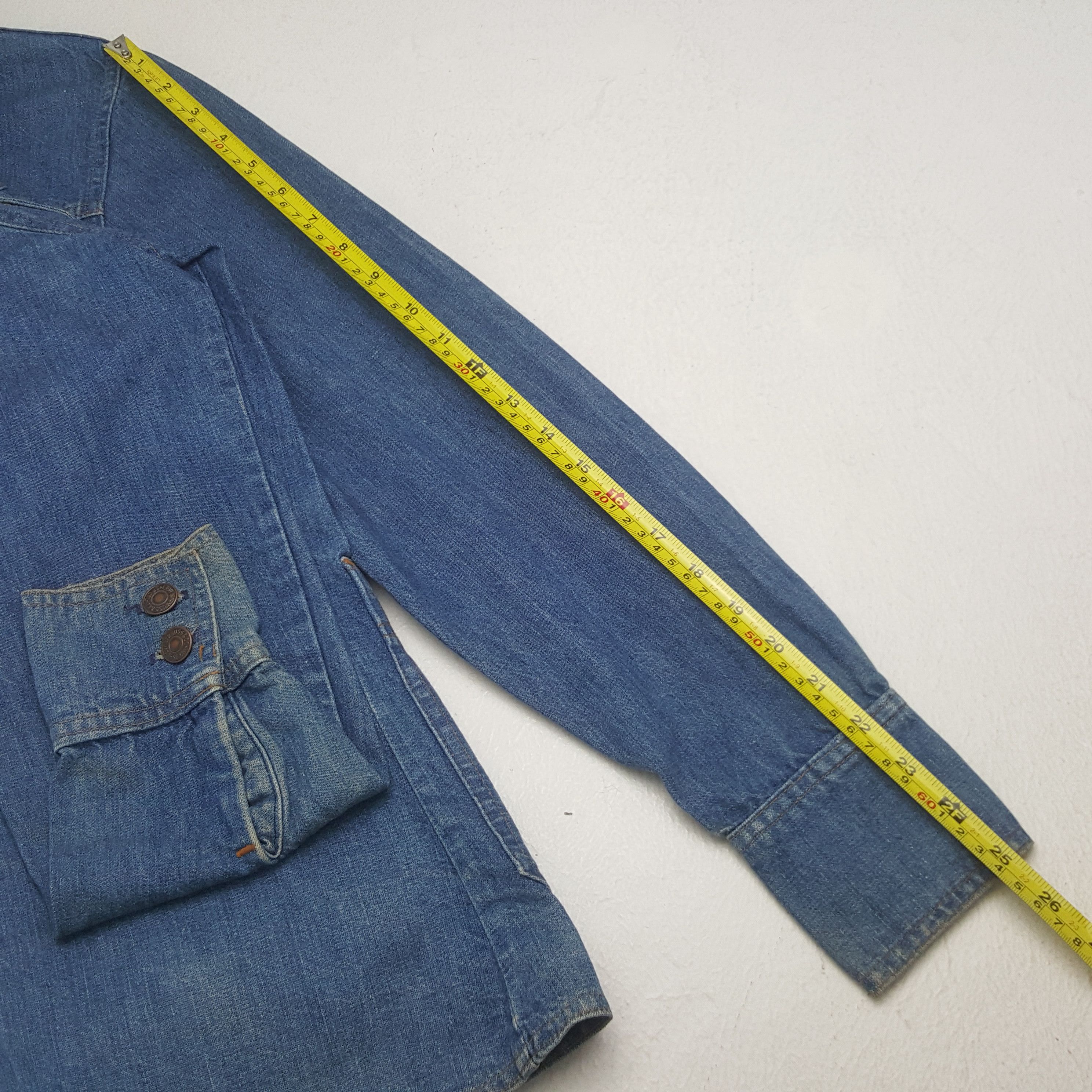 Levi's Vintage Levi's USA Denim Shirt Button Up RR8 Size US S / EU 44-46 / 1 - 6 Thumbnail