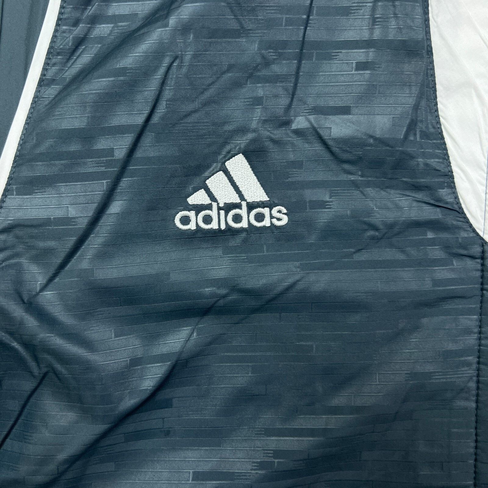 Adidas × Vintage Adidas Jacket Essentials Stripe Full Zip Windbreaker Bomber Size US M / EU 48-50 / 2 - 4 Thumbnail