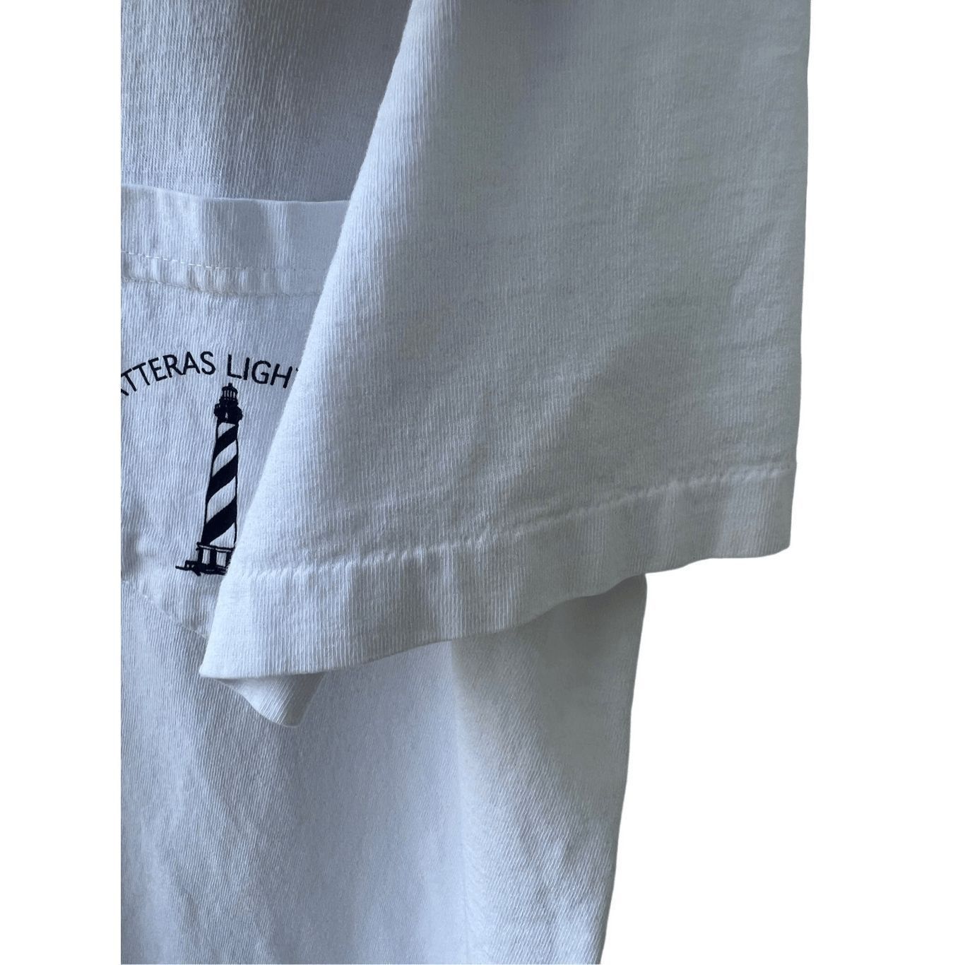 Vintage Vintage 90s Outer Banks Lighthouses Ribbed Single Stitch T-S Size US XL / EU 56 / 4 - 4 Thumbnail