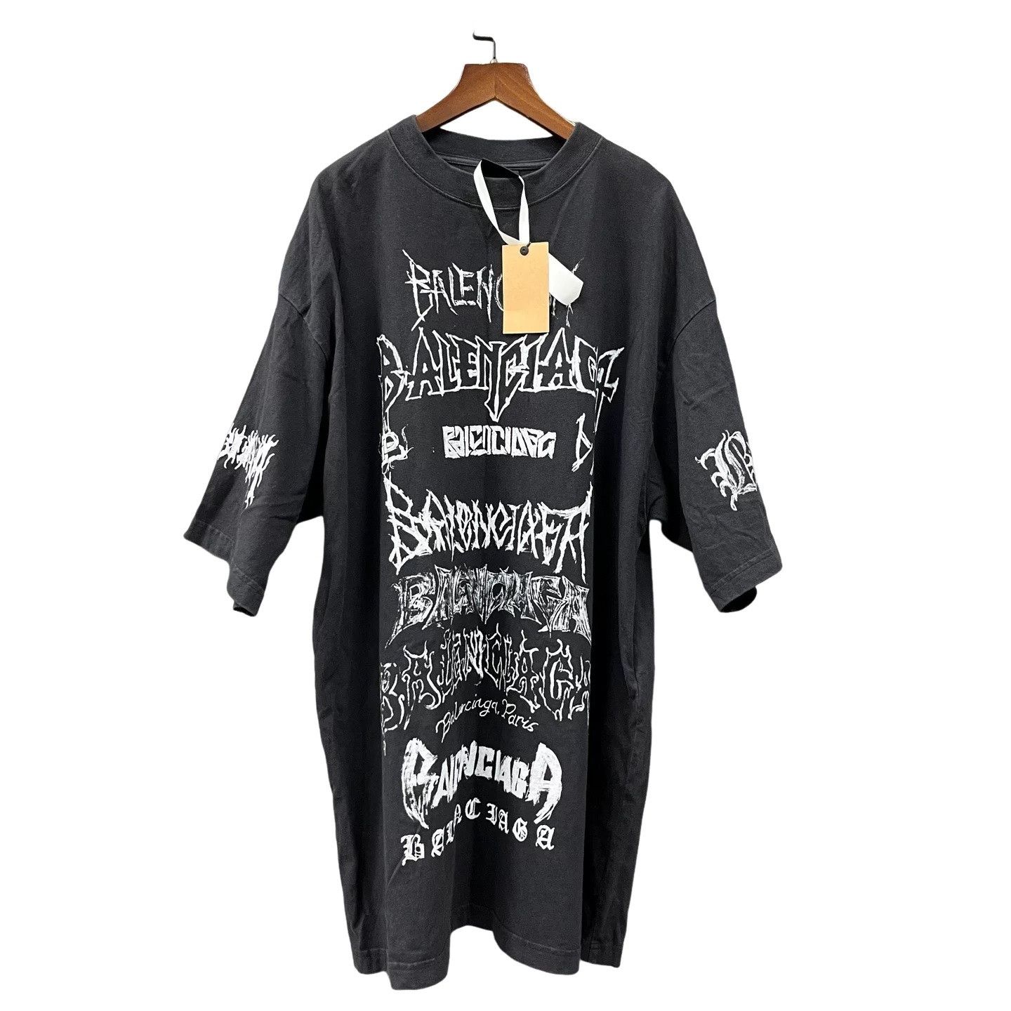 Balenciaga Balenciaga Graphic Logo T-Shirt Size L Size US L / EU 52-54 / 3 - 1 Thumbnail