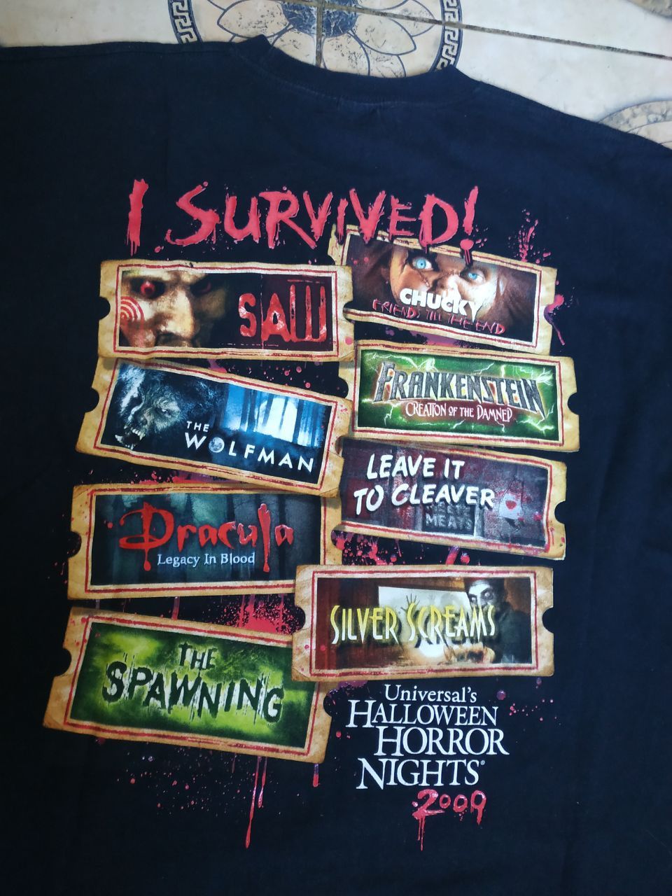 Universal Studios Vintage 2009 Universal Studios Halloween Horror Nights IT'S Size US L / EU 52-54 / 3 - 4 Thumbnail