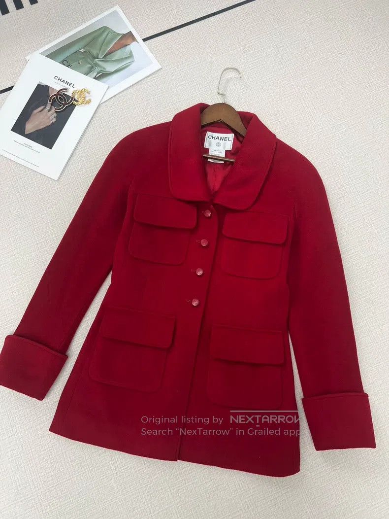 Chanel Chanel Red coat Size XS / US 0-2 / IT 36-38 - 2 Thumbnail