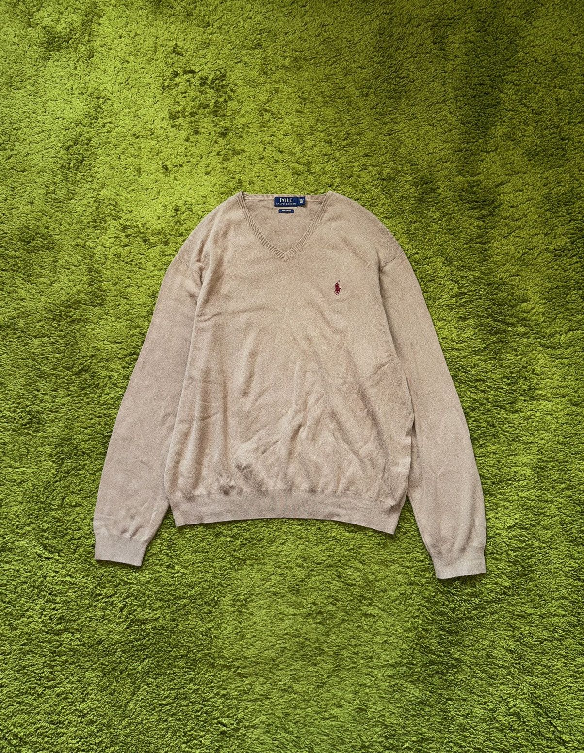 Polo Ralph Lauren Polo Ralph Lauren knit logo minimalist v-neck sweater Size US XXL / EU 58 / 5 - 1 Thumbnail