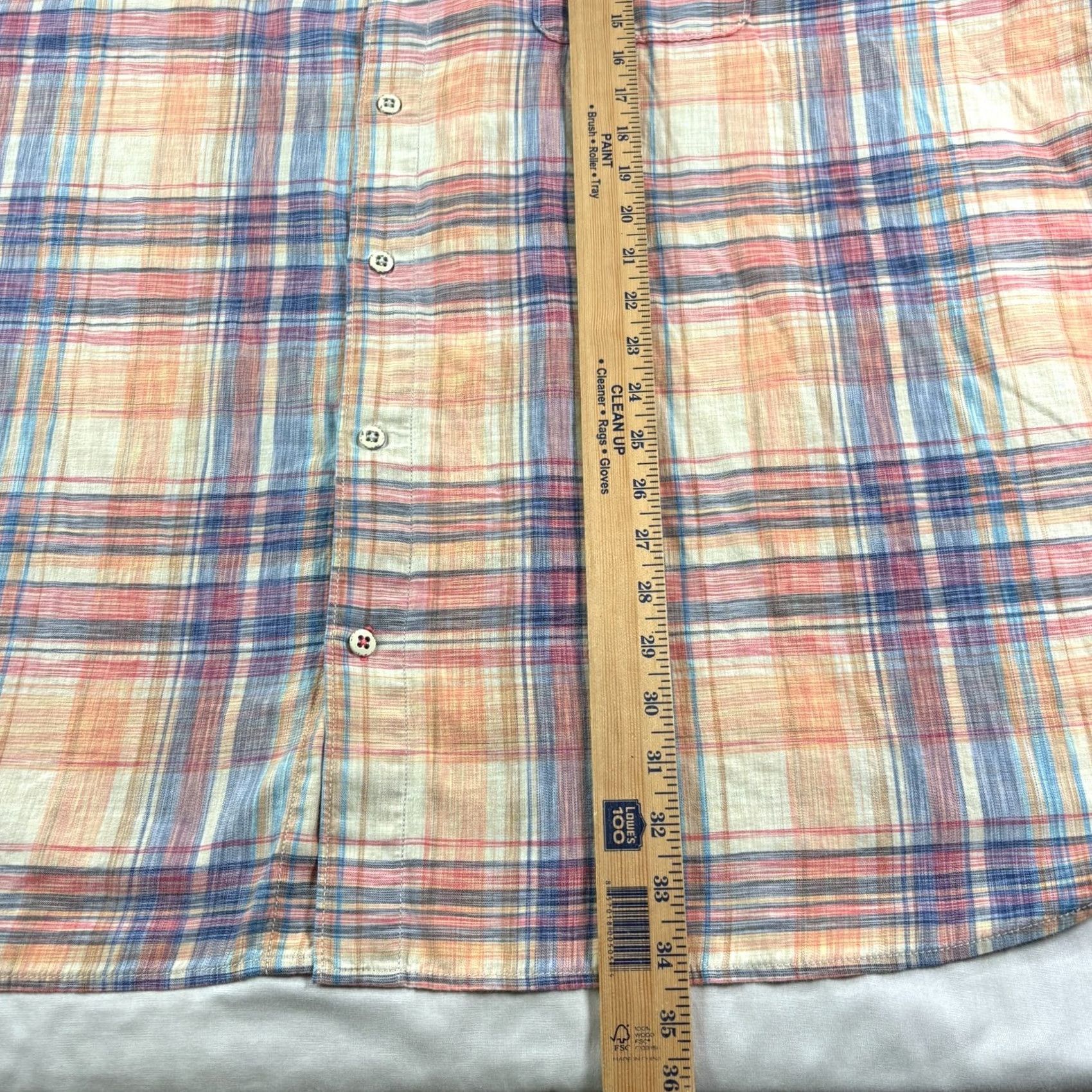 Tommy Bahama VINTAGE Tommy Bahama Shirt Mens 4XB Big Orange Plaid Button Up Long Sleeve Casual Size US XXL / EU 58 / 5 - 5 Thumbnail