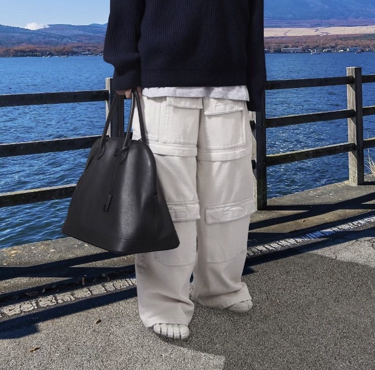 Balenciaga Balenciaga Denim Twill Baggy Cargo Pants Size US 29 - 2 Thumbnail