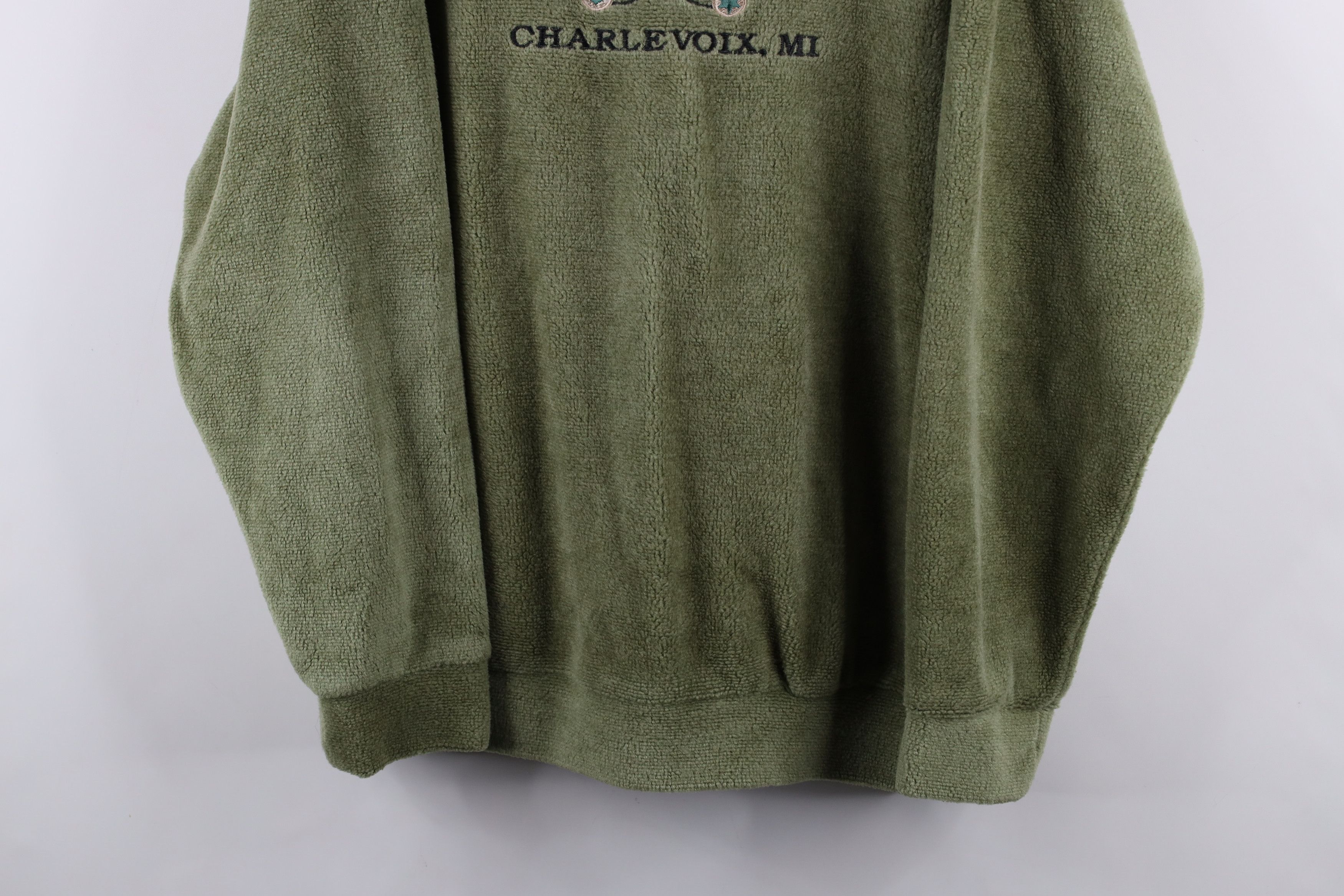 Vintage Vintage 90s Streetwear Michigan Terry Cloth Sweatshirt Size L / US 10 / IT 46 - 3 Thumbnail