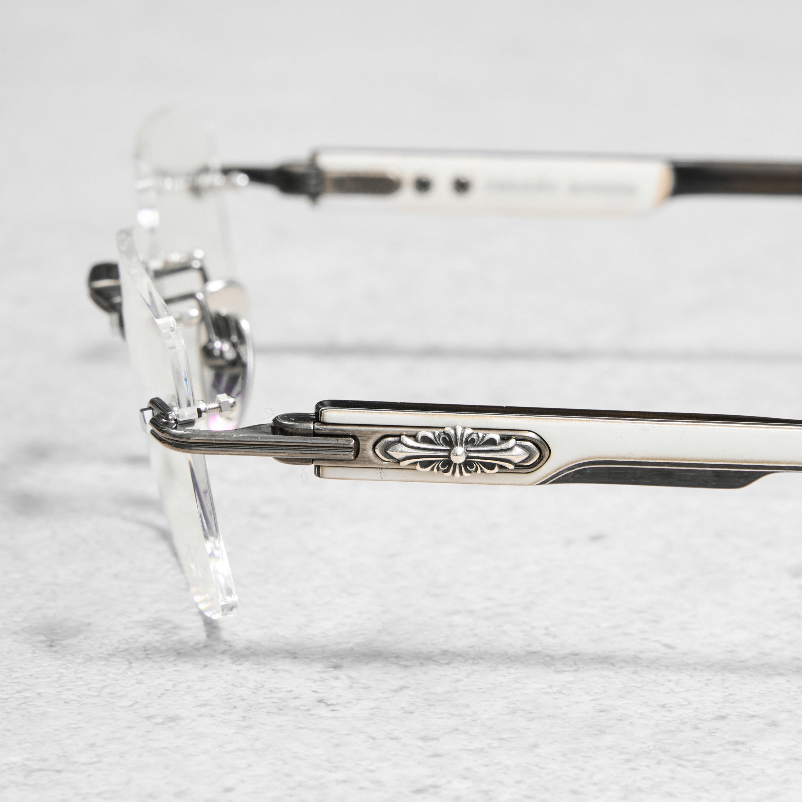 Chrome Hearts CHROME HEARTS DEEP II Antique Silver/White Ebony Wood-PV Size ONE SIZE - 2 Thumbnail